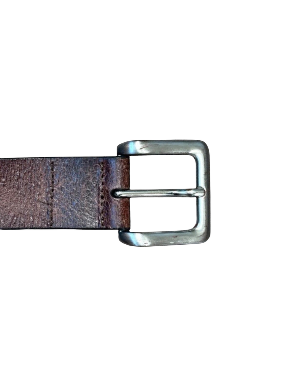 Vintage M&S Brown Genuine Leather Belt - 36w