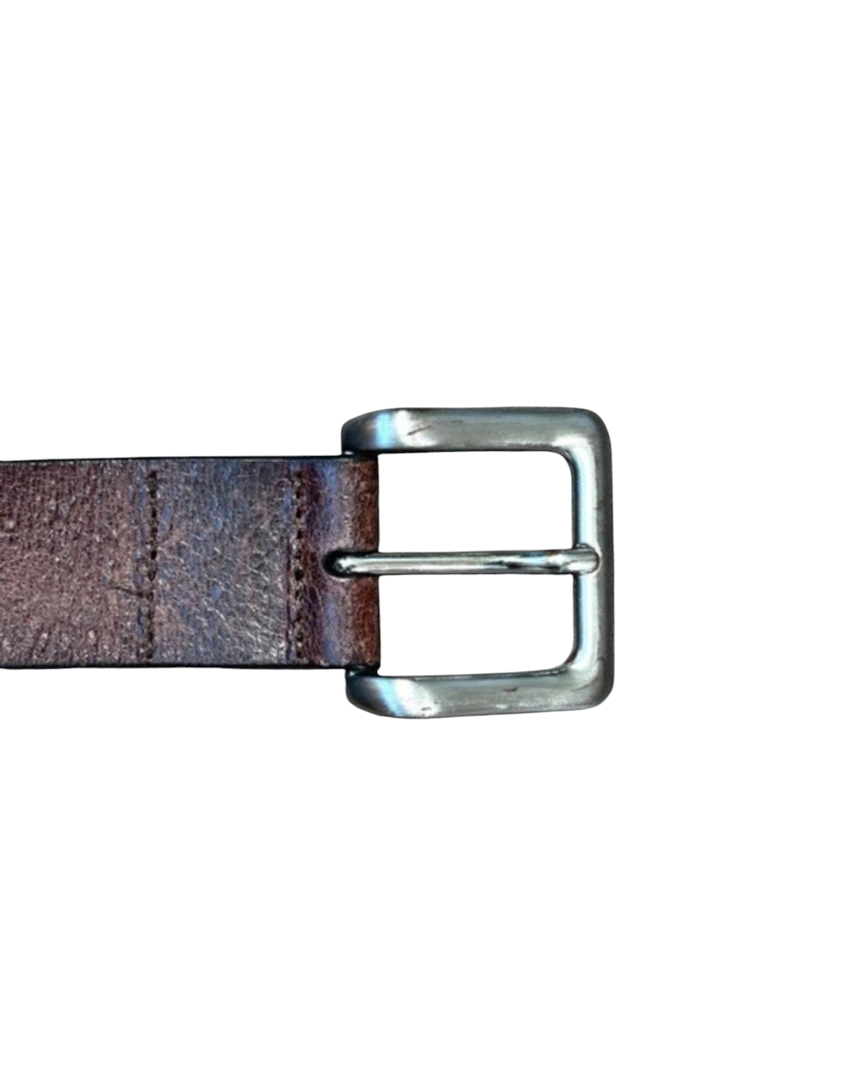 Vintage M&S Brown Genuine Leather Belt - 36w