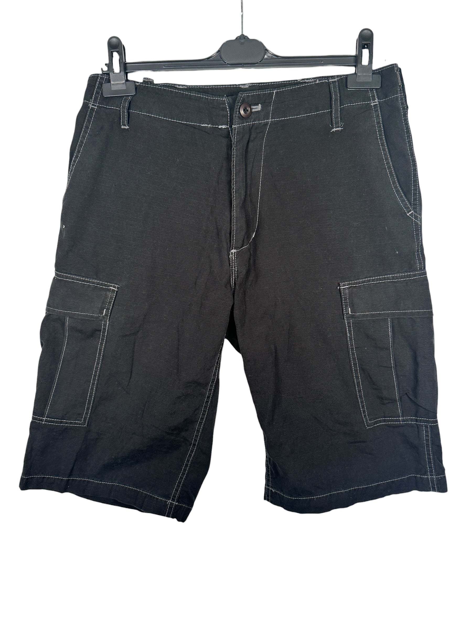 Avirex Vintage Black Cargo Shorts