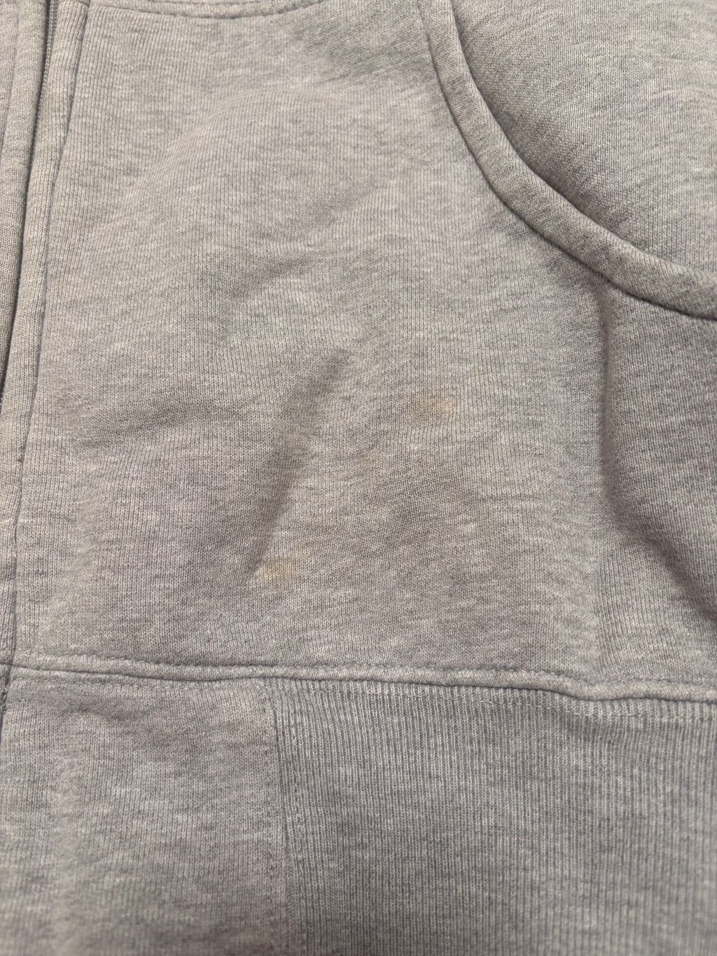 Evisu Vintage Back Print White Grey Zip up Hoodie