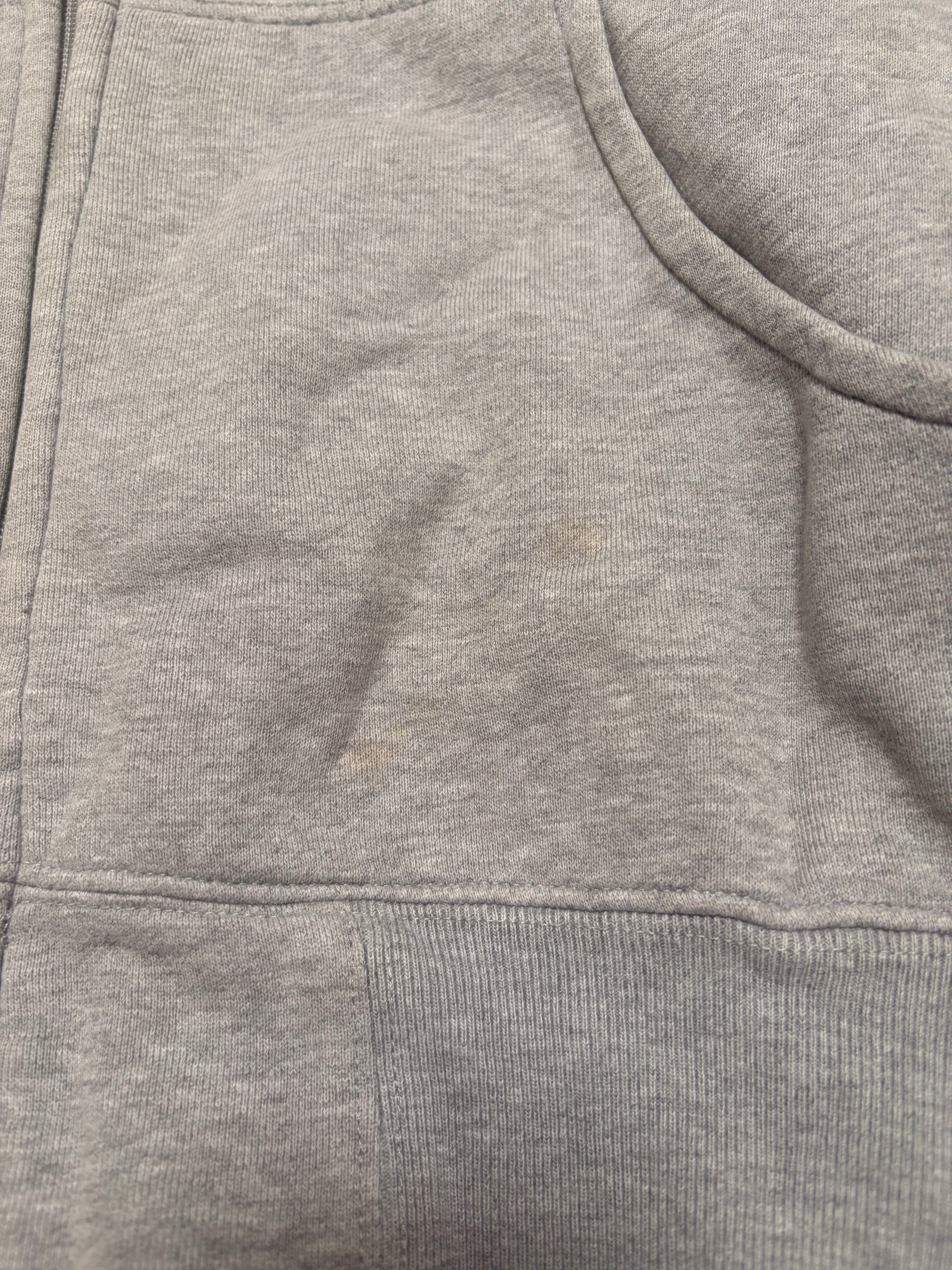 Evisu Vintage Back Print White Grey Zip up Hoodie
