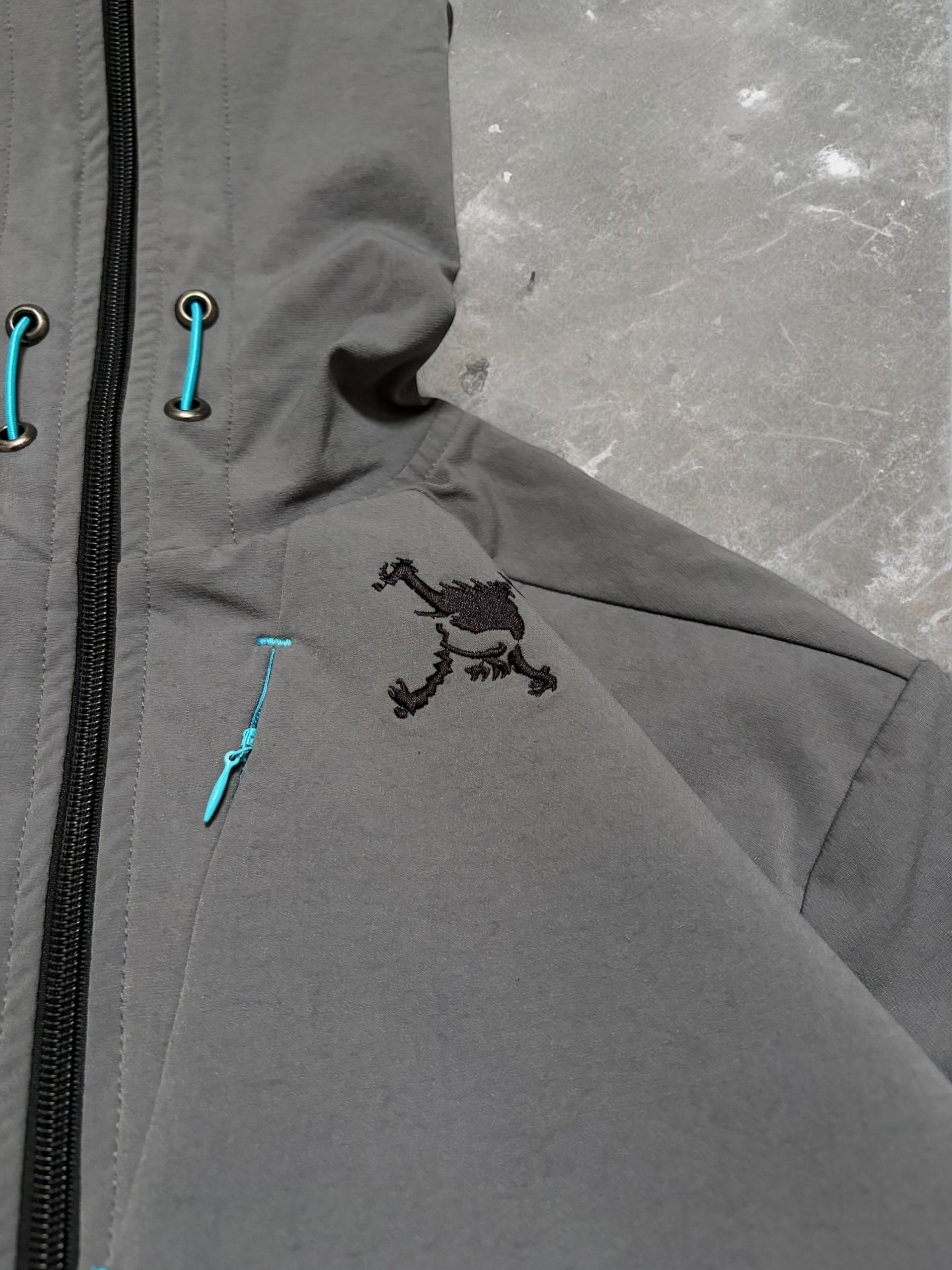 Vintage Oakley Grey Technical Ninja Hoodie