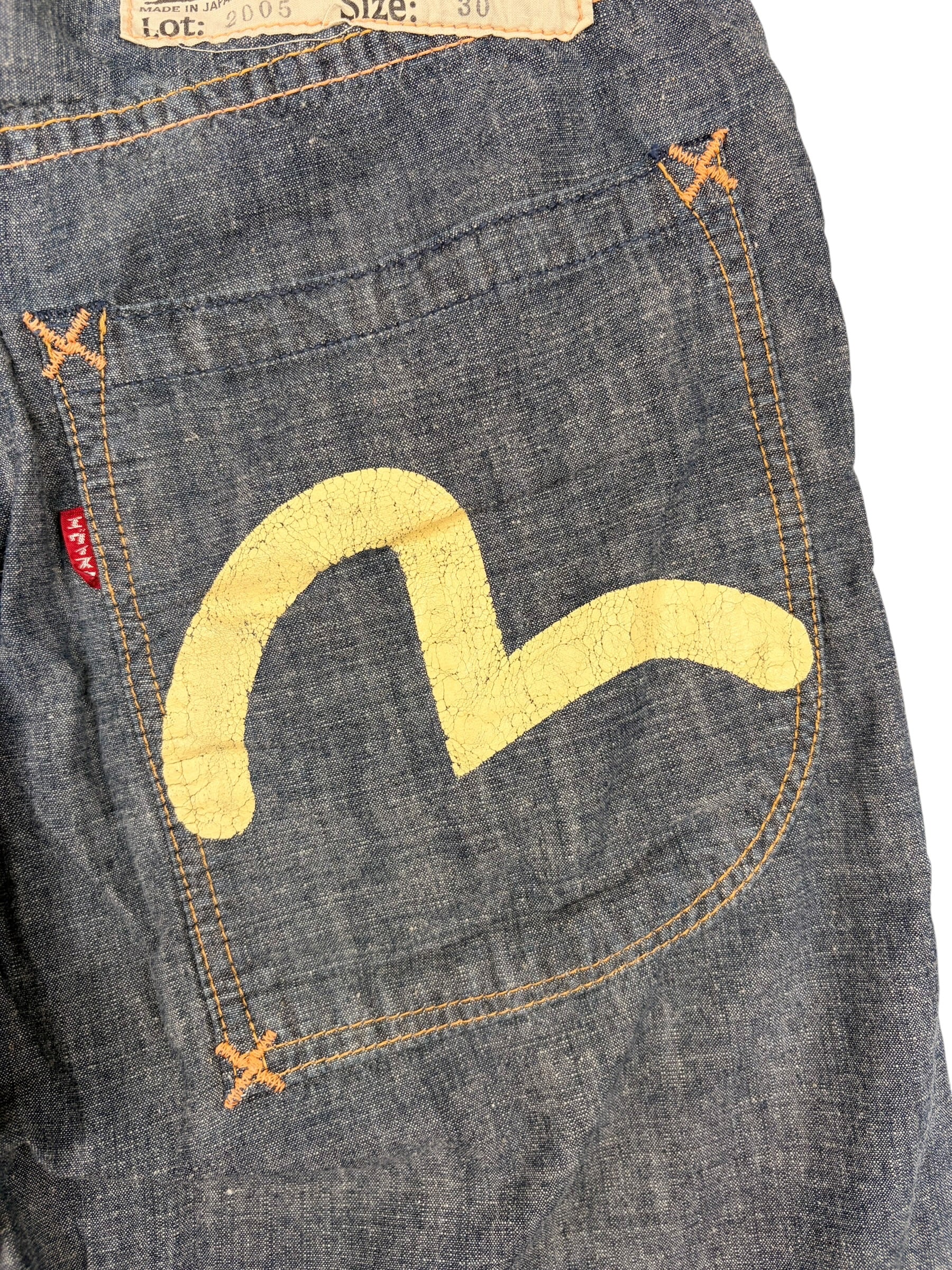 Evisu Vintage Premium Navy Jorts