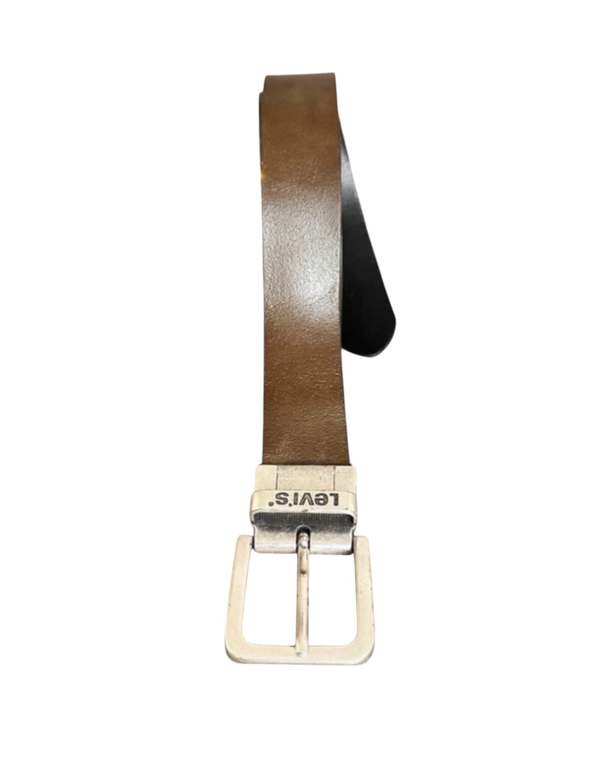 Vintage Levi’s Reversible Black & Brown Leather Belt — 42W
