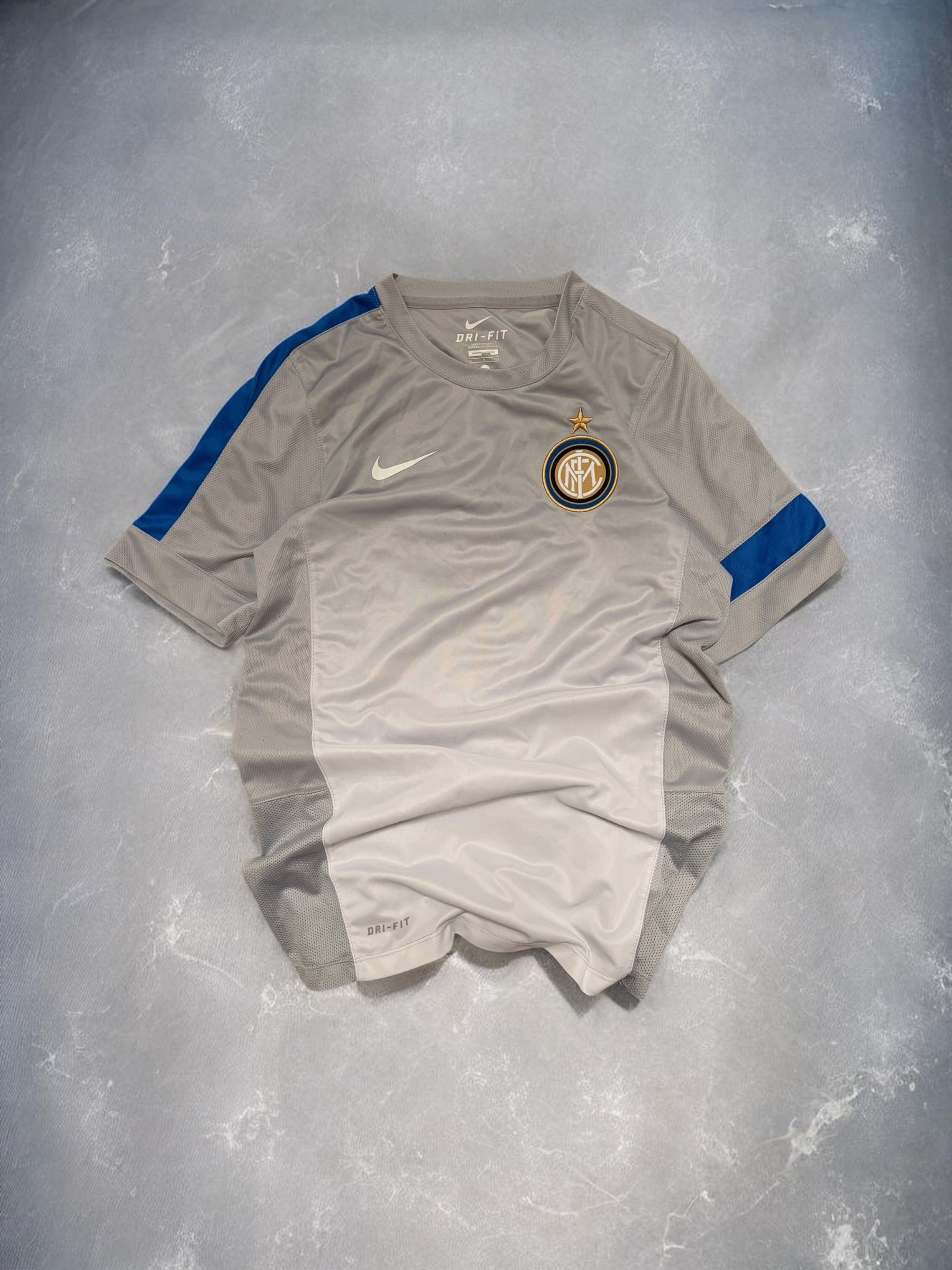 Nike Inter Milan Grey & Blue Panelled Tee