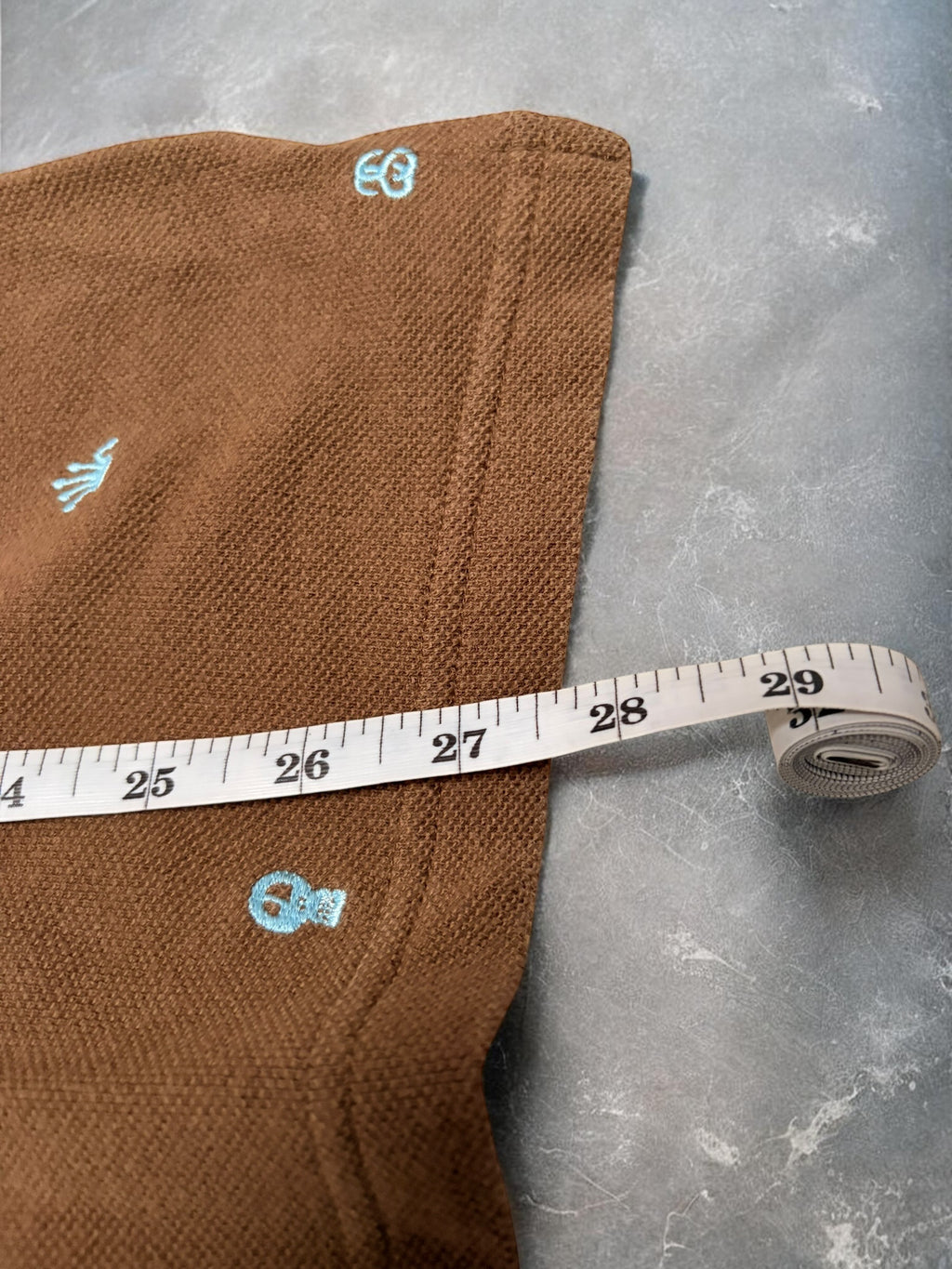 Stussy Vintage Brown Monogram Polo Shirt