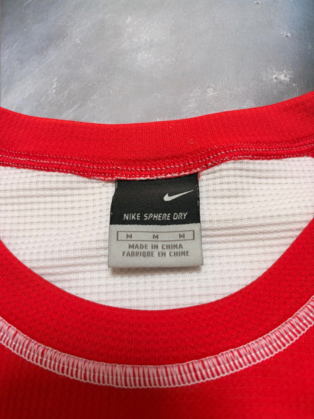 Nike Sphere Dry 2000s Panelled Red White Black Tee
