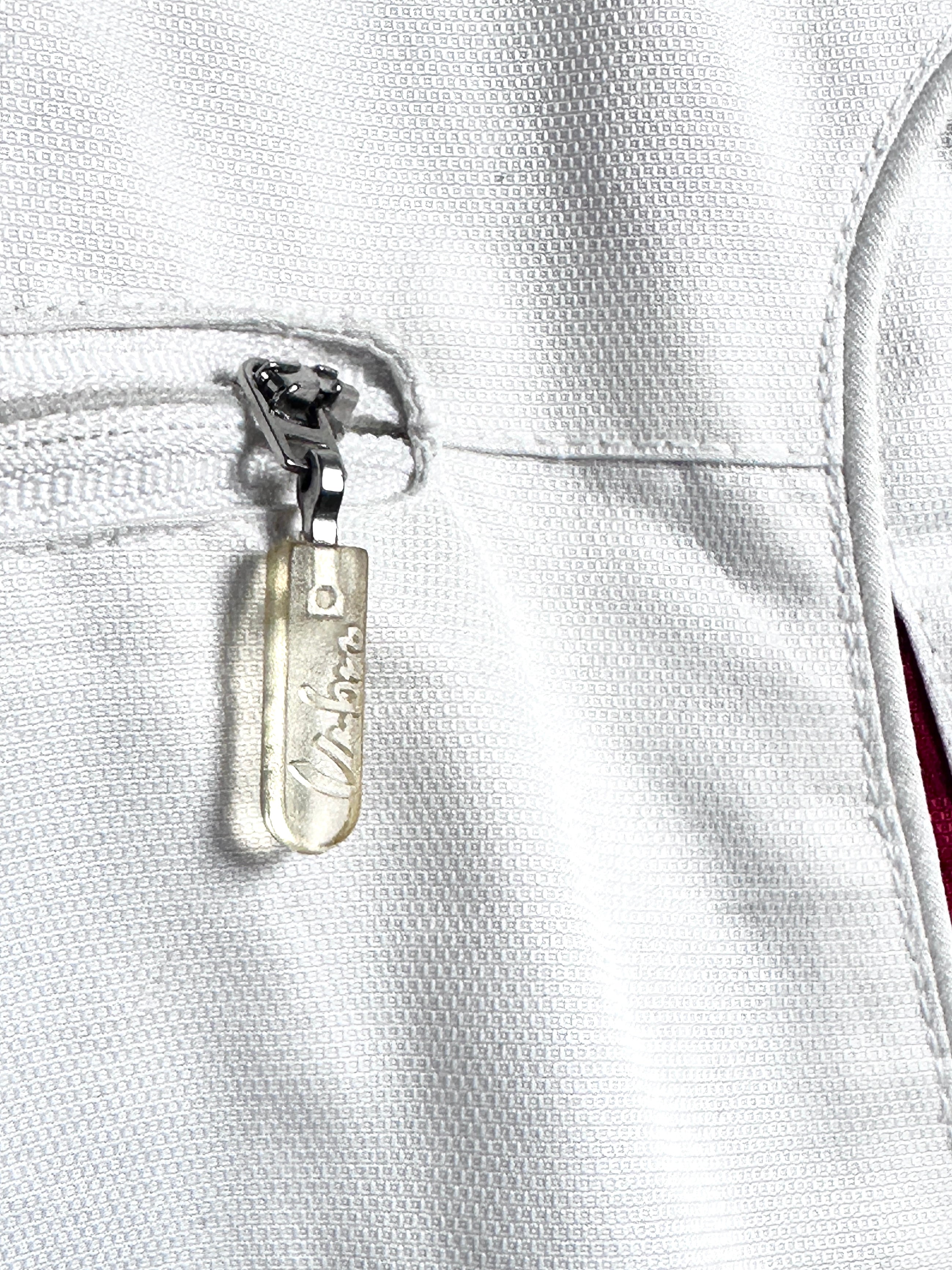 Umbro Vintage White Red Ski Coat