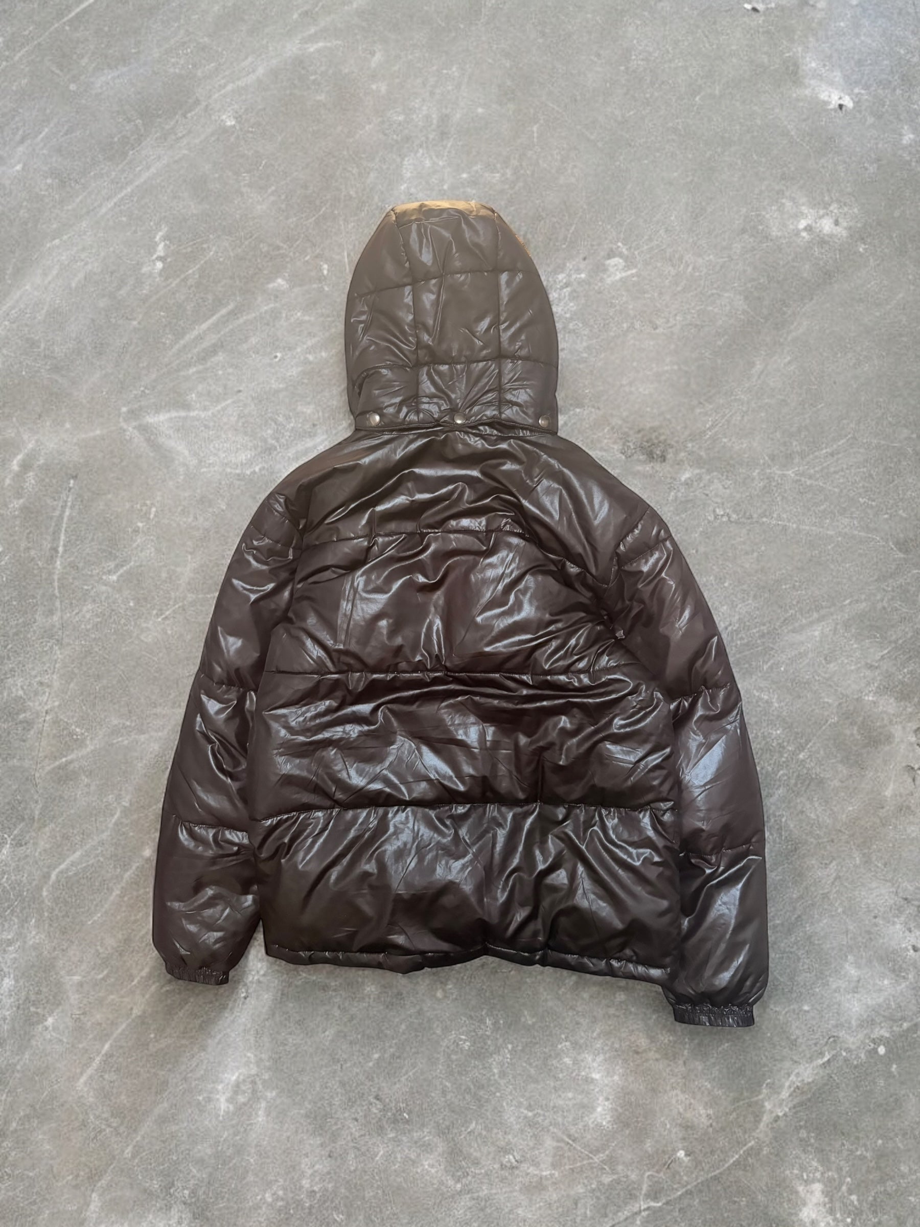 Vintage Avirex Dark Brown Fur Puffer Jacket