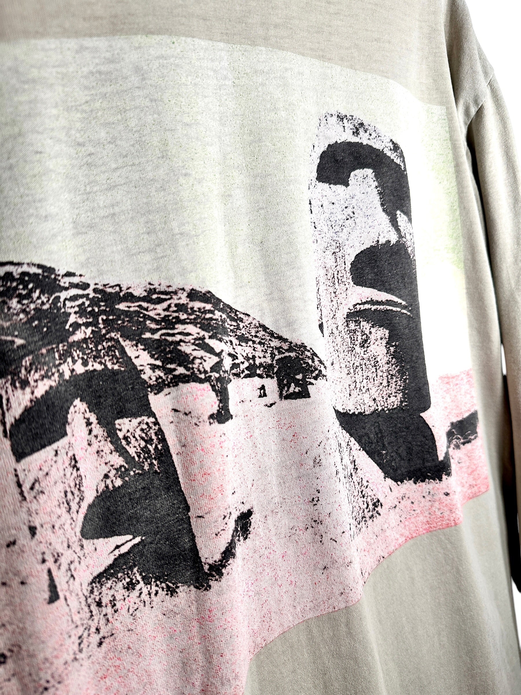 Supreme FW2013 Easter Island Olive Long Sleeve Tee