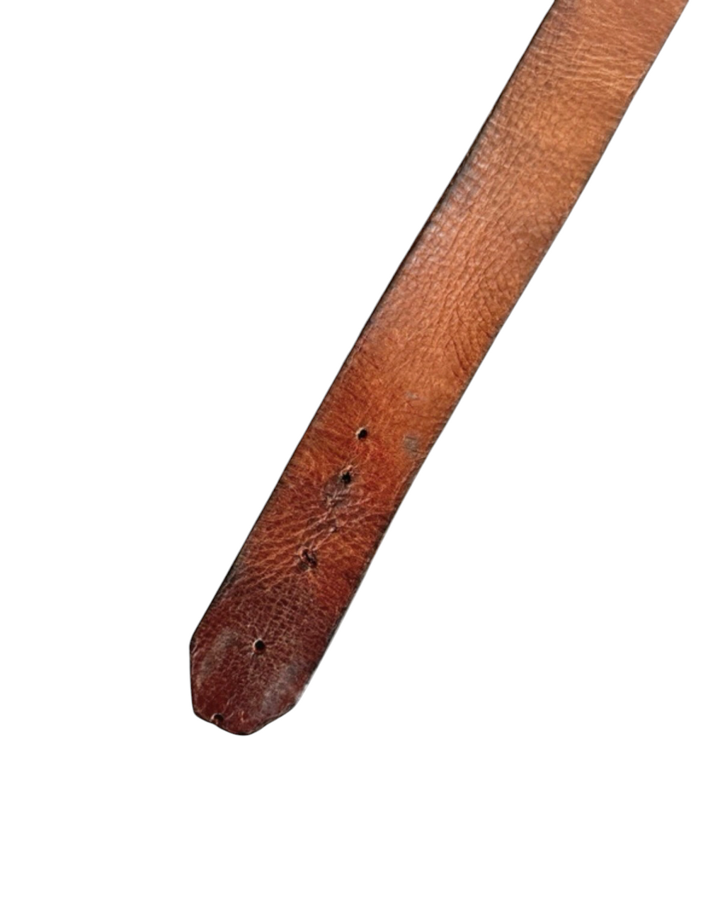 Vintage Tommy Hilfiger Statement Brown Leather Belt  — 34W