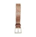 Vintage Brown Contrast Leather Belt