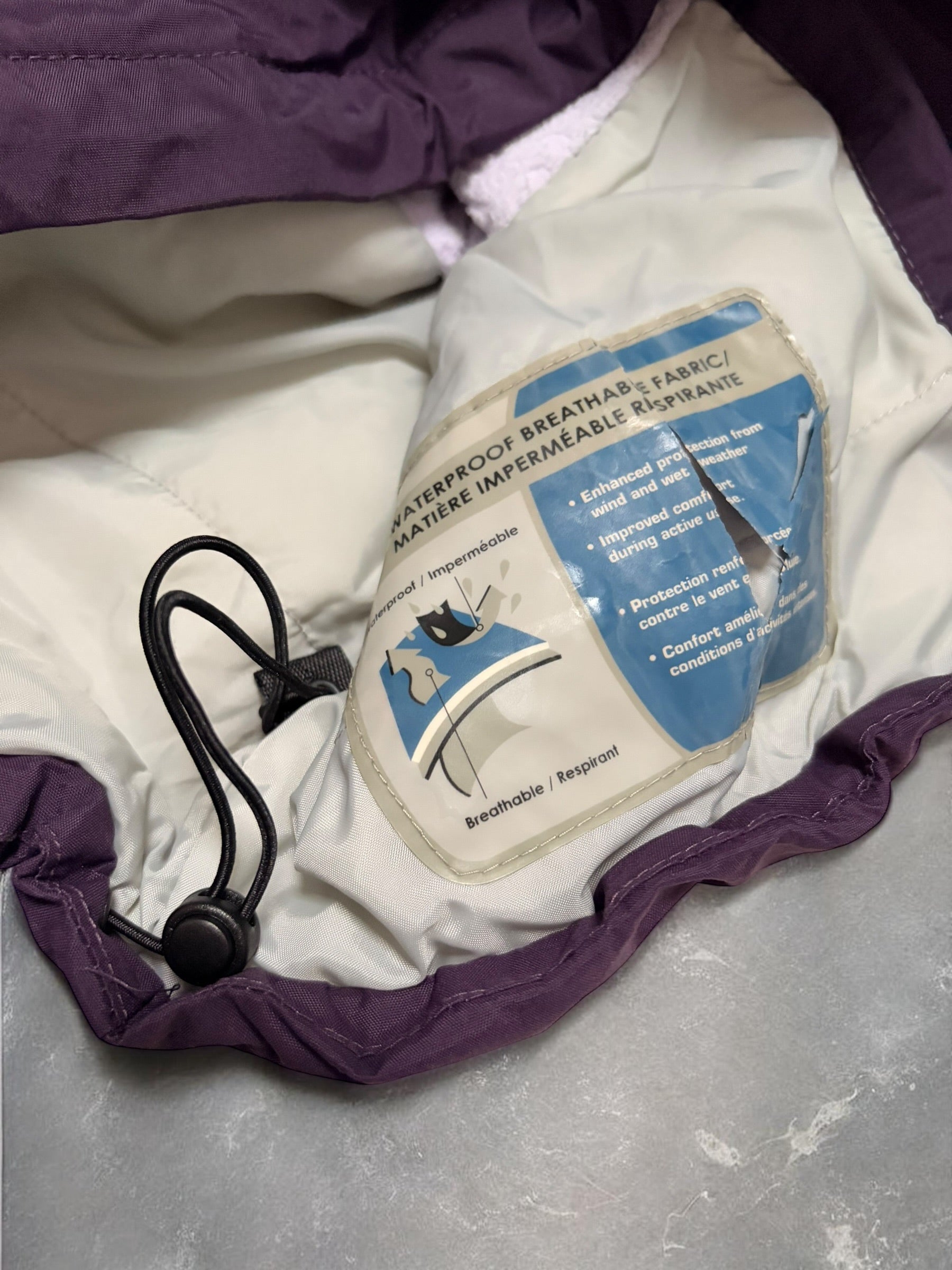 Columbia Vintage Panelled Purple White Technical Ski Coat