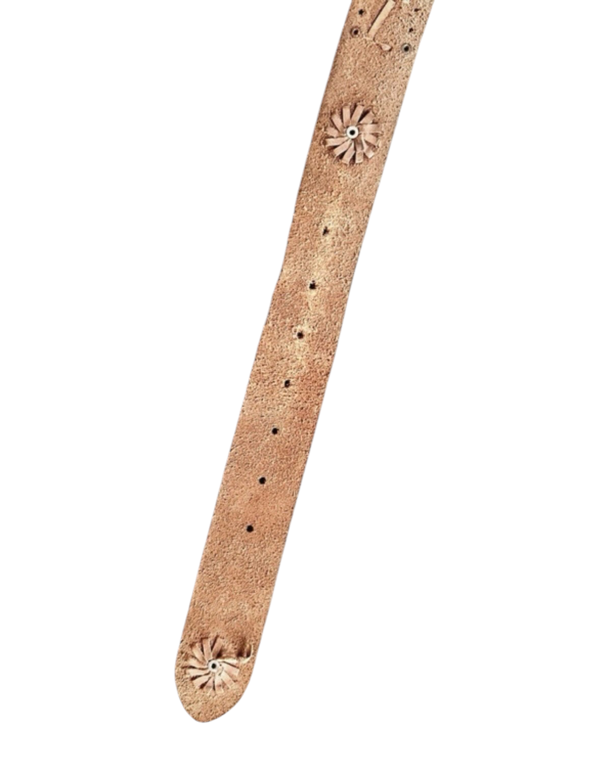 Vintage Brown Leather Western Studded Belt - 42W