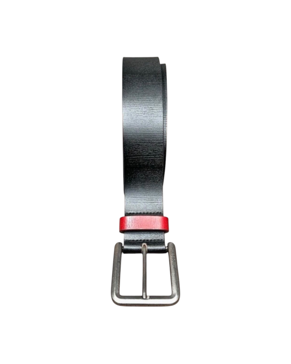 Vintage Lee Cooper Leather Belt Red Belt Loop - 34W