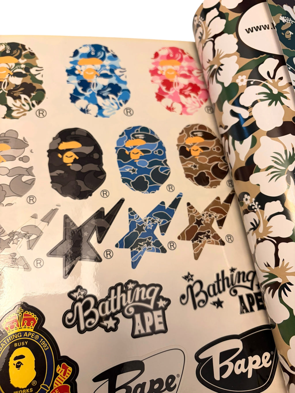 Vintage BAPE 2008 Summer Collection Magazine With Sticker page