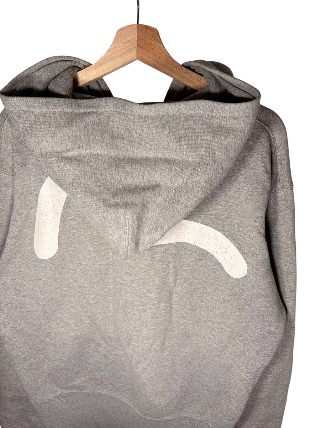 Evisu Premium Vintage Back Print Grey Zip up Hoodie
