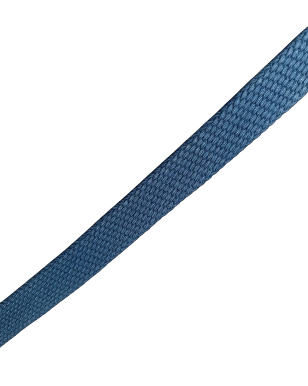 Hackett London Leather & Blue Woven Canvas Belt - 38W