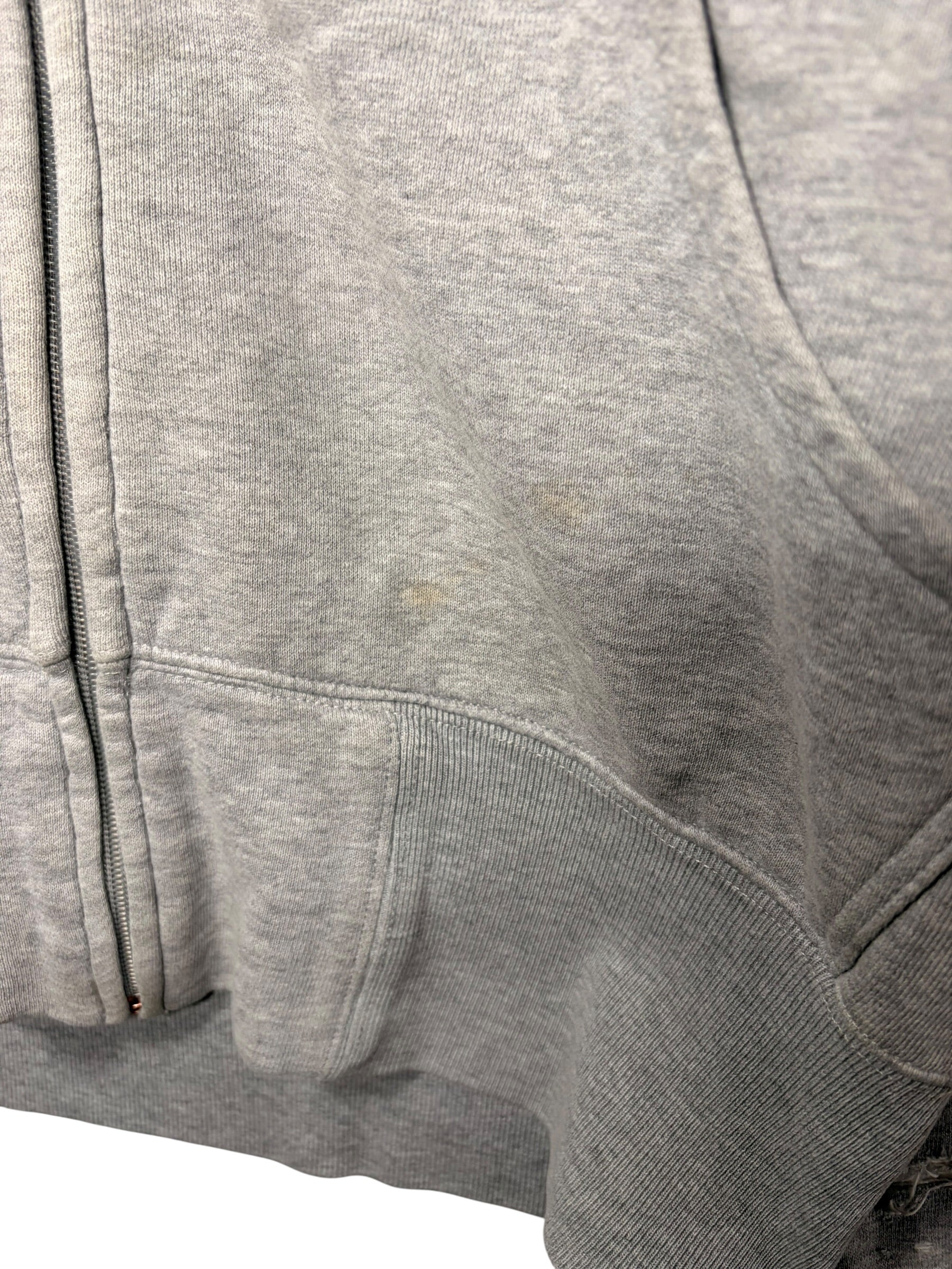 Evisu Premium Vintage Back Print Grey Zip up Hoodie