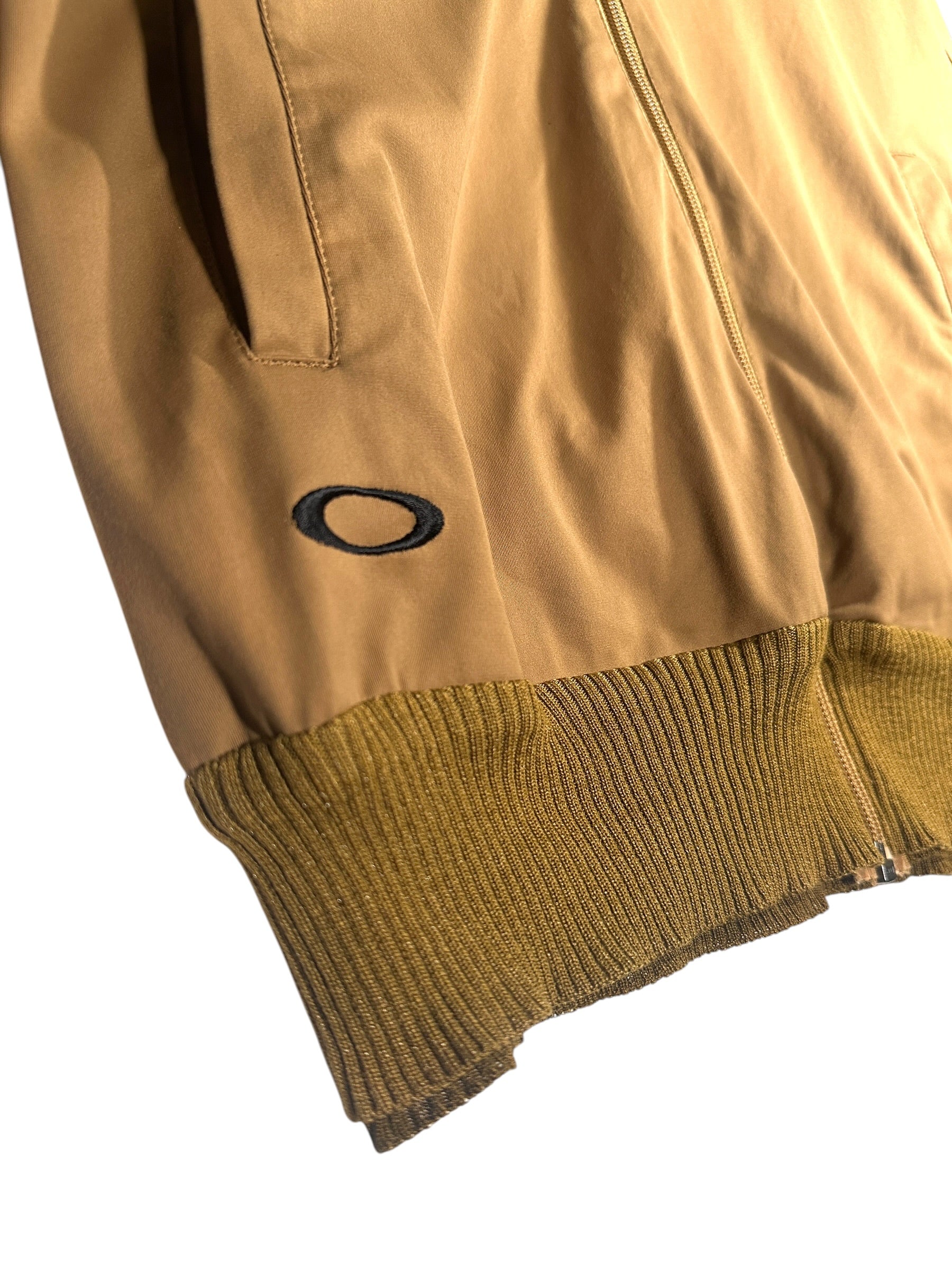 Oakley Y2K Zip Up Mustard Brown Jacket