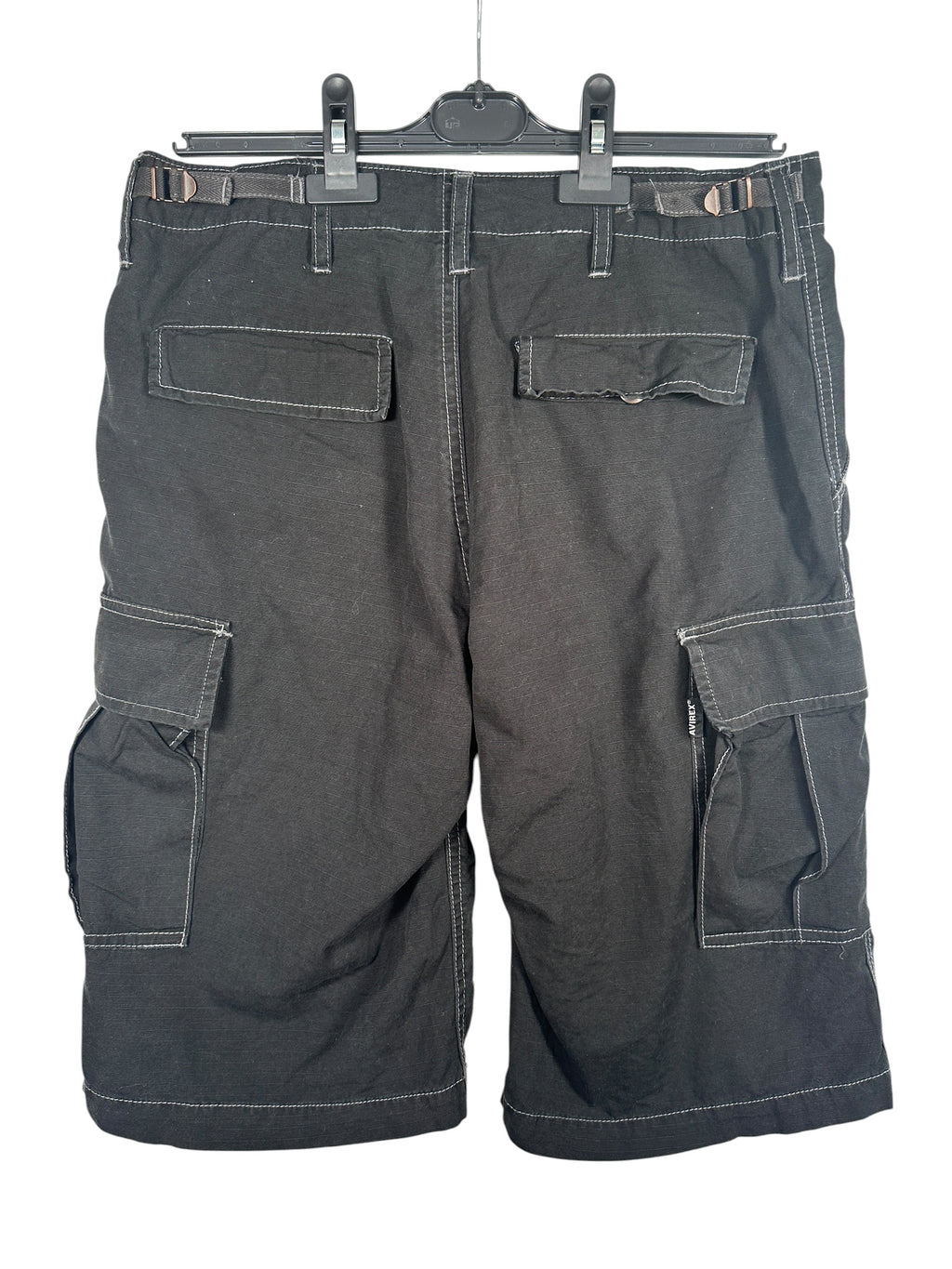 Avirex Vintage Black Cargo Shorts