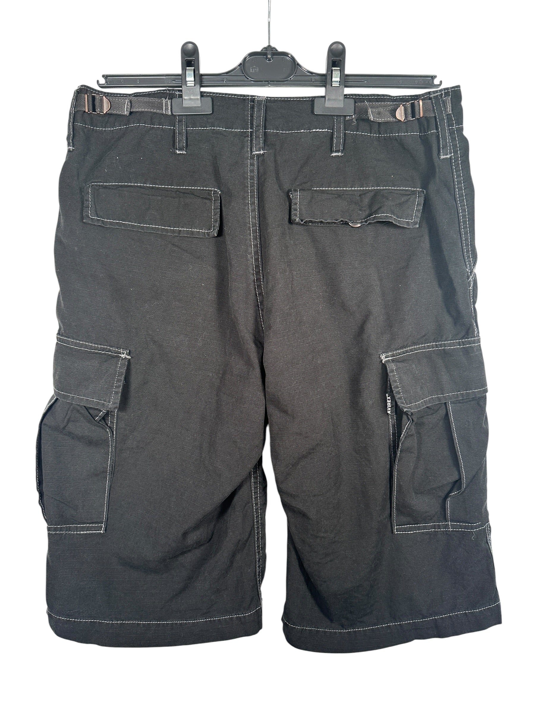 Avirex Vintage Black Cargo Shorts