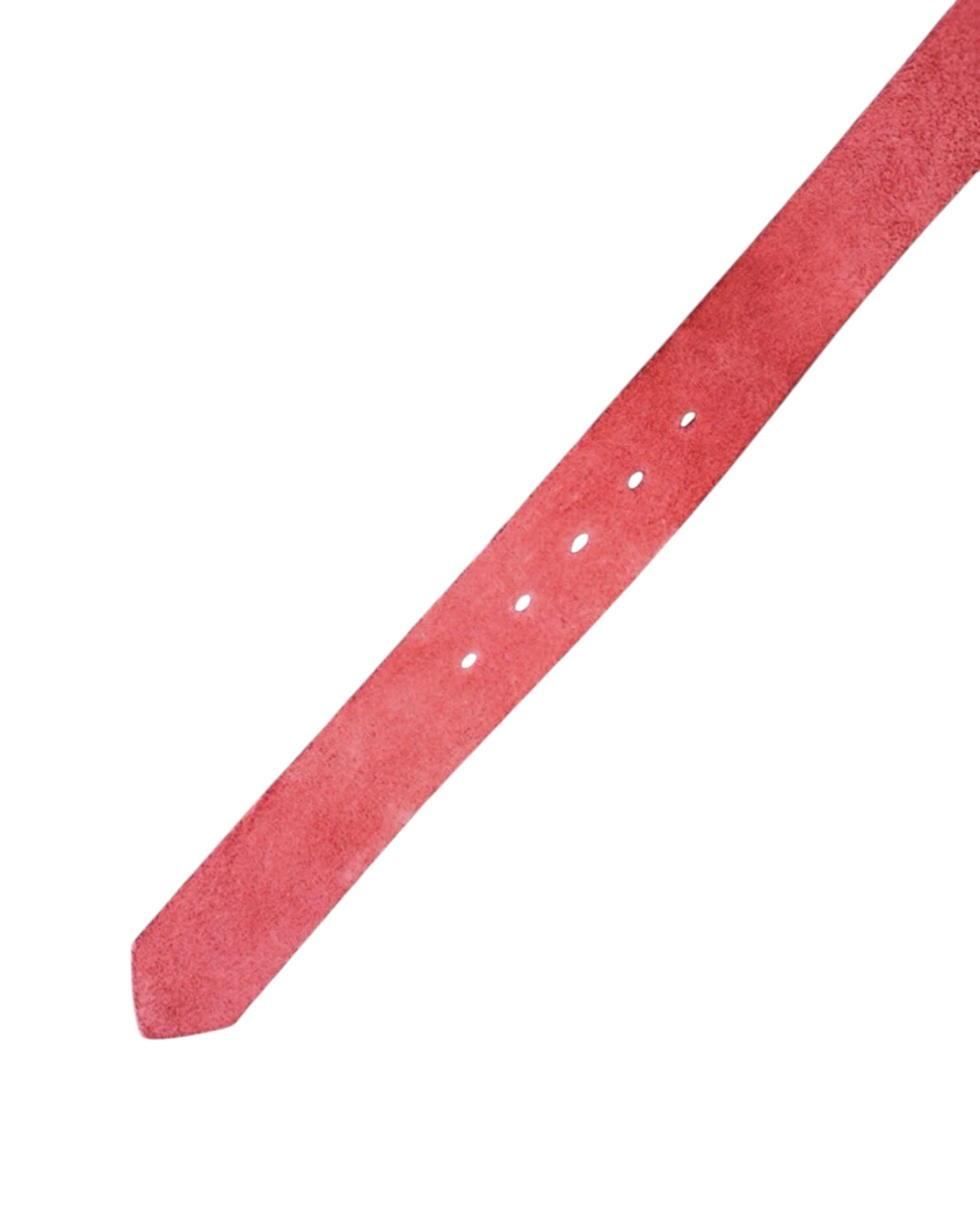 Vintage Red Leather Belt with American Flag Buckle - 36W