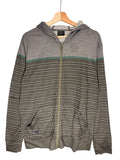 Oakley Vintage Japanese Striped Grey Hoodie