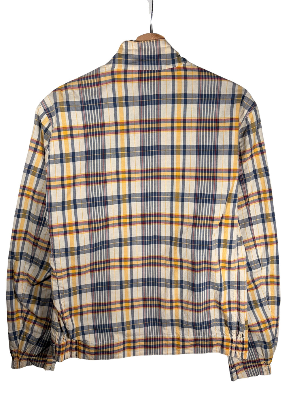 Stüssy Vintage Plaid Zip Yellow Collared Jacket