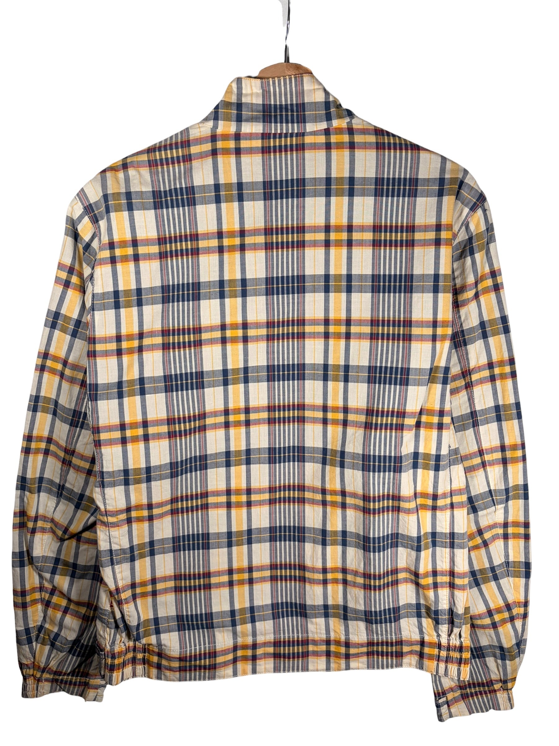Stüssy Vintage Plaid Zip Yellow Collared Jacket