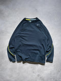 Nike Sphere Dry Early 2000s Black & Yellow Trim Long Sleeve Tee