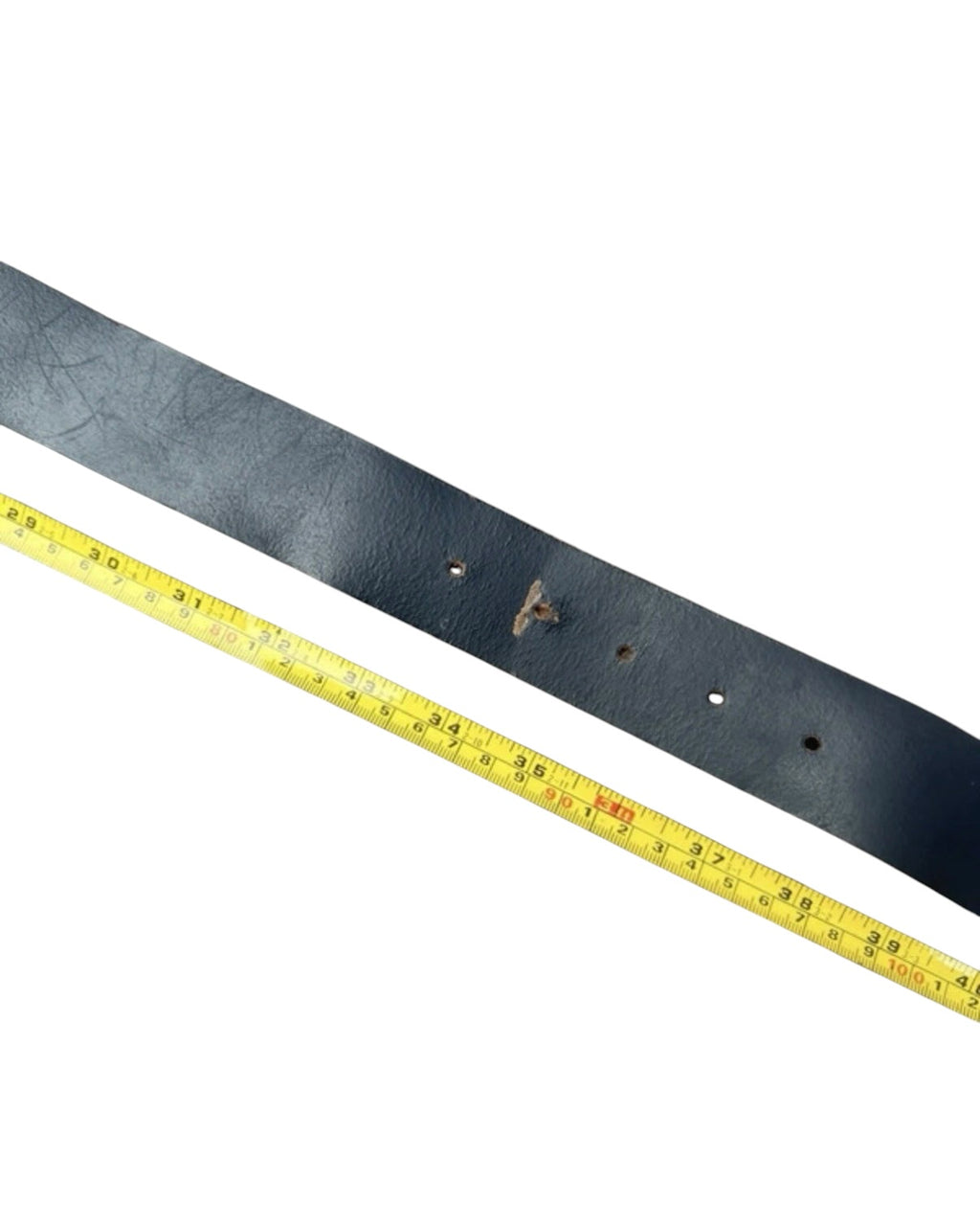 Vintage Esprit Navy Classic Leather Belt - 32W