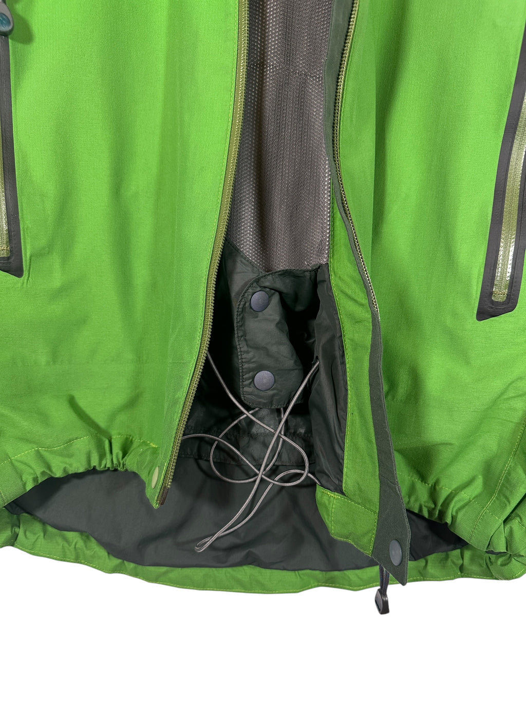 Montbell Vintage Green Two-Tone Panelled Waterproof Jacket
