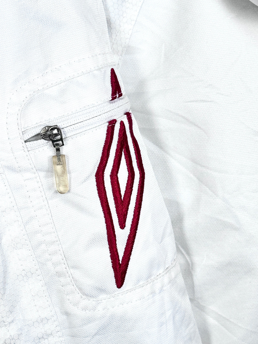 Umbro Vintage White Red Ski Coat