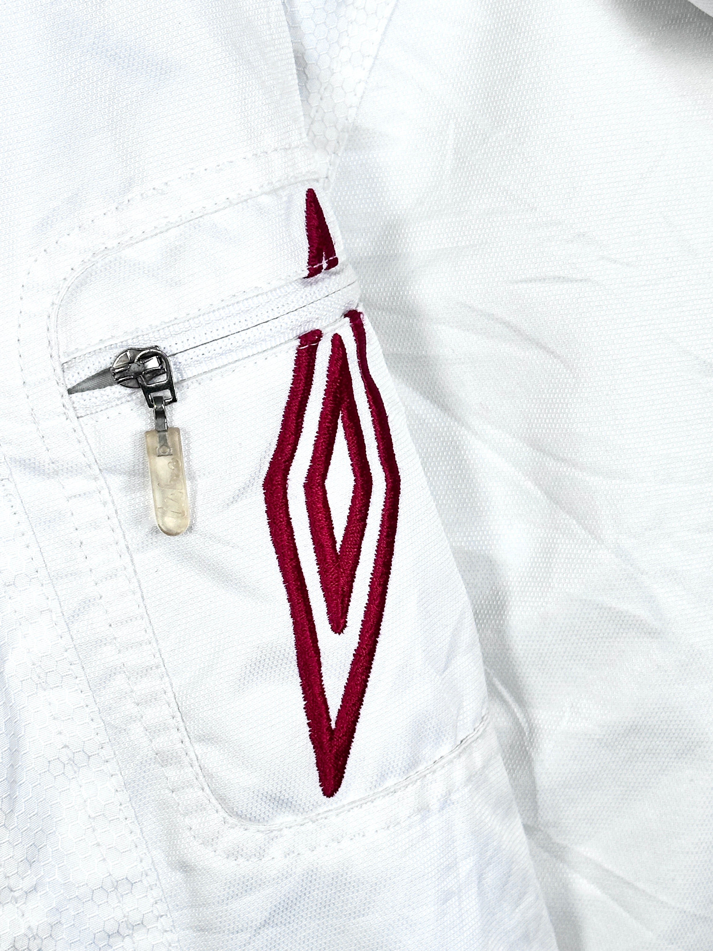 Umbro Vintage White Red Ski Coat