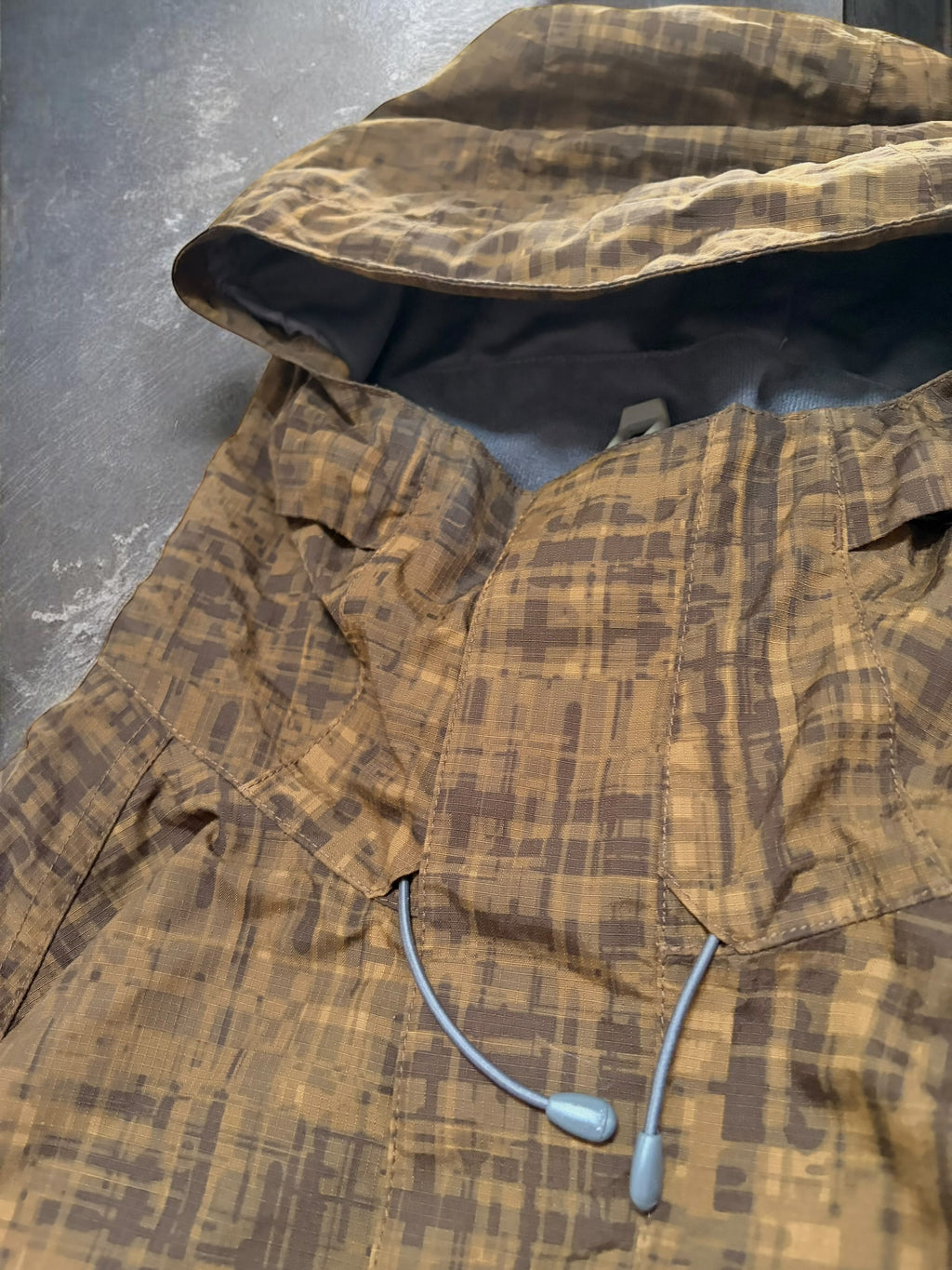 Vintage The North Face Brown Plaid Technical Ski Jacket