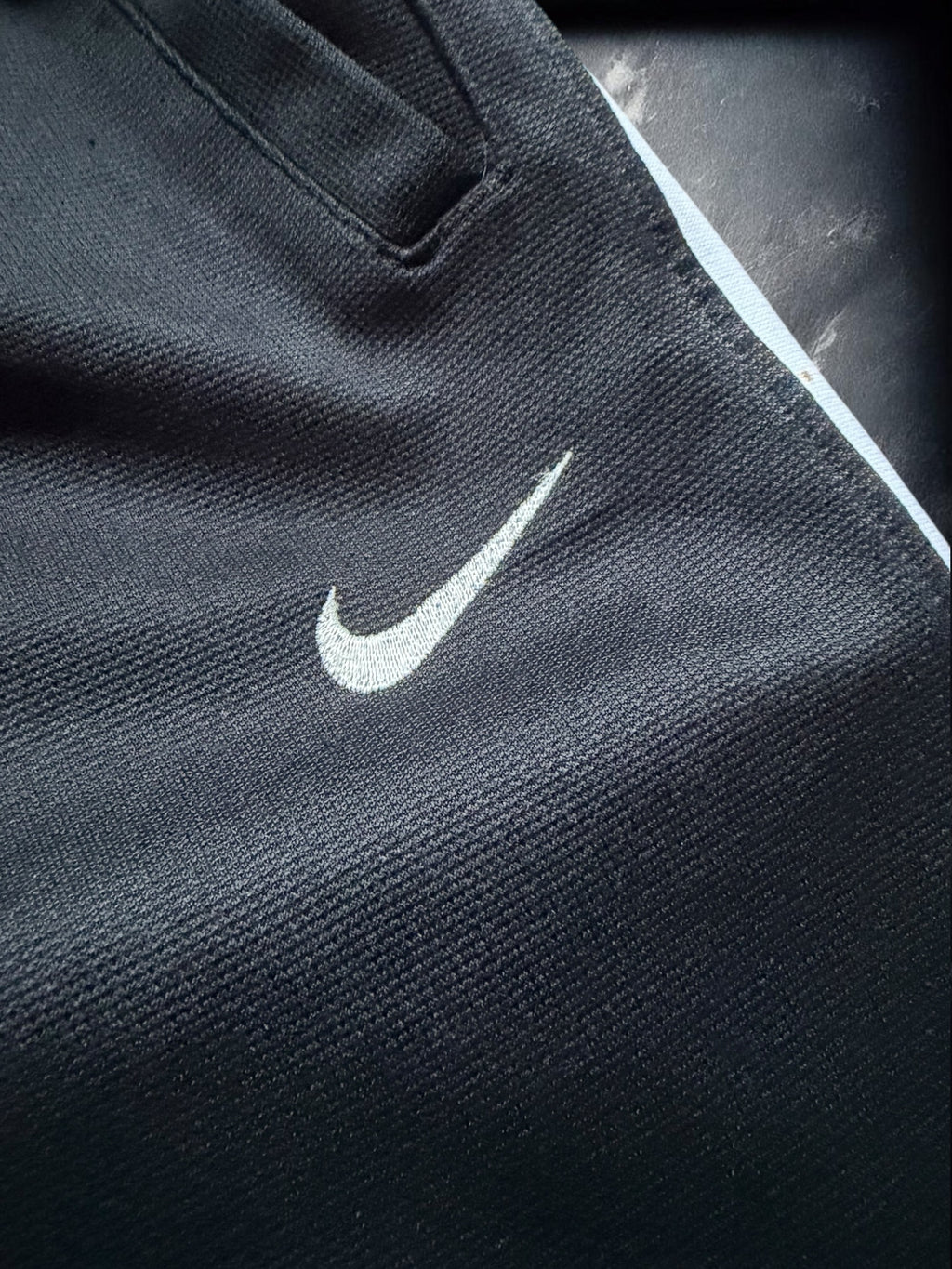 Vintage 90s Black & White Stripe Nike Track Pants