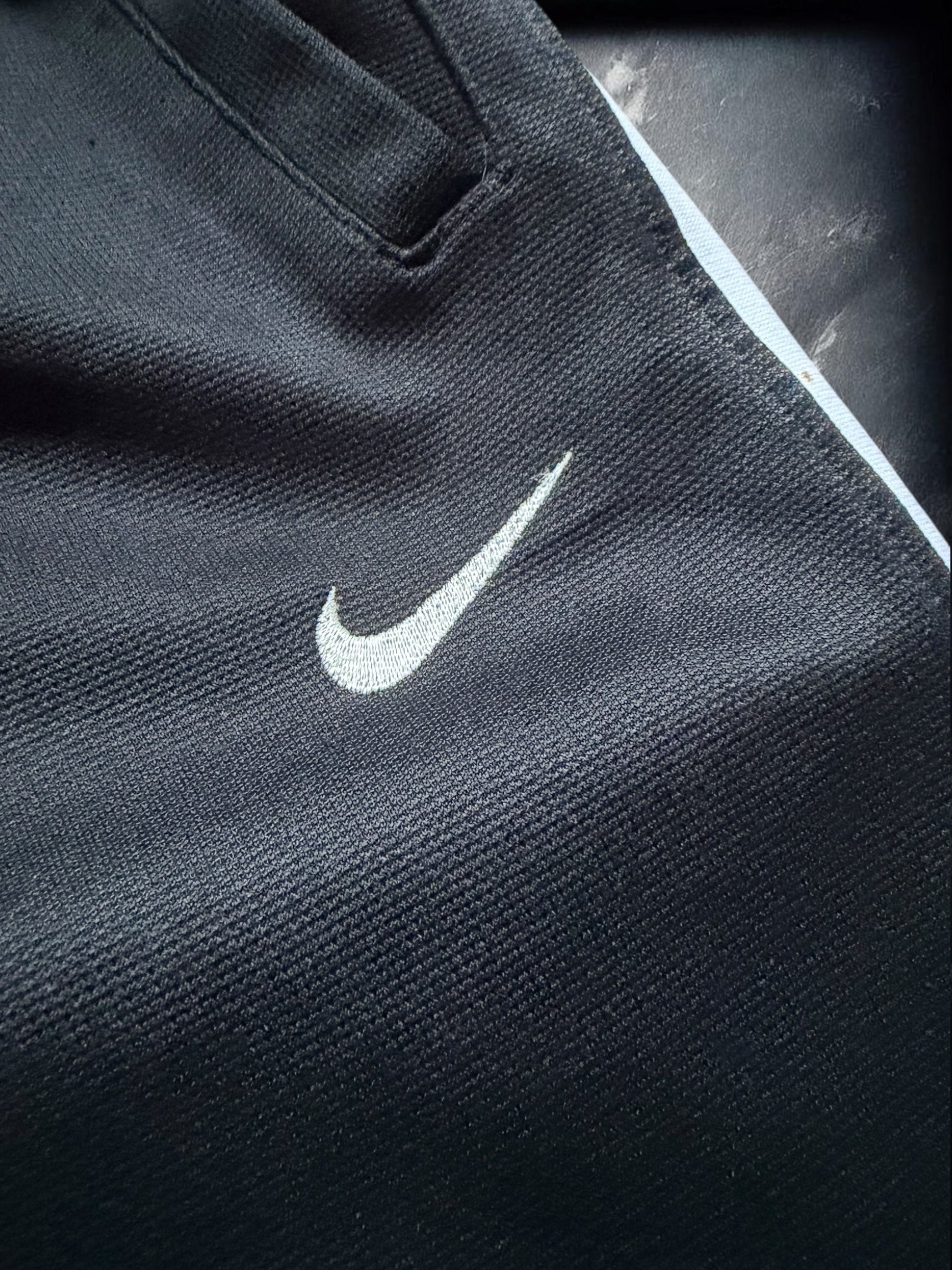 Vintage 90s Black & White Stripe Nike Track Pants