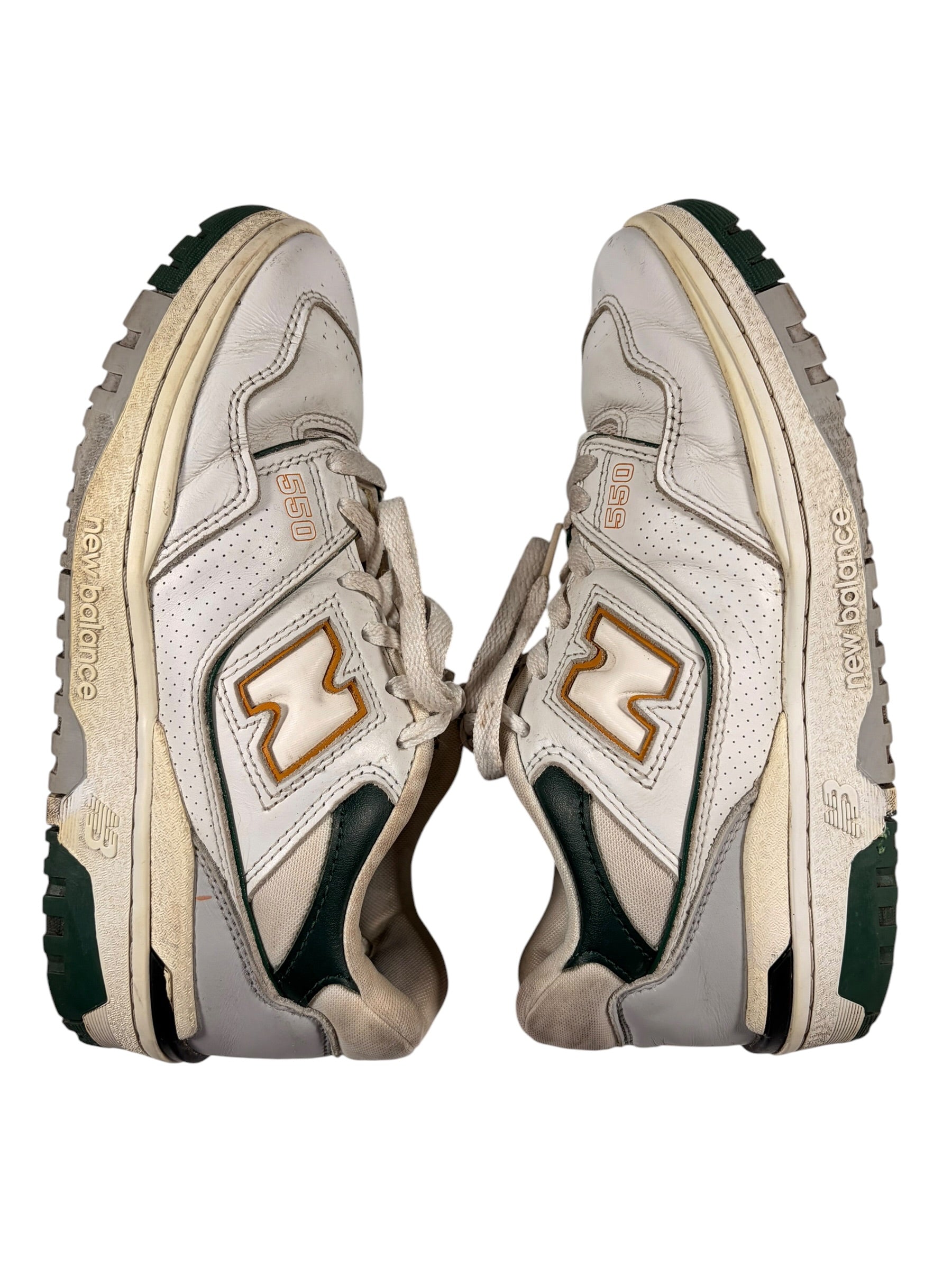 New Balance Vintage 550s White & Green Trainers