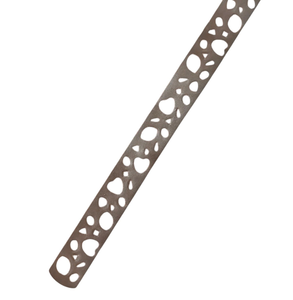 Vintage Brown Cut Out Statement Leather Belt