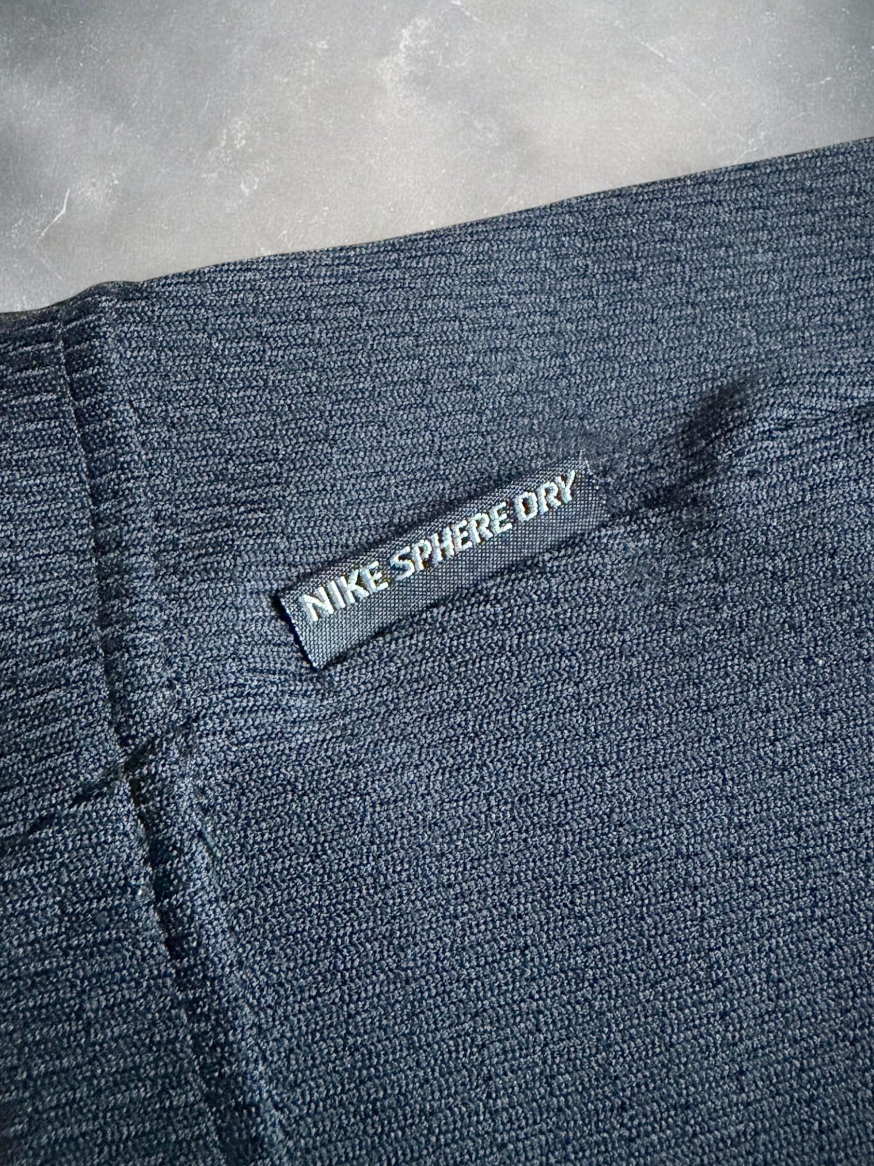 Nike Sphere Dry Early 2000s Black & Yellow Trim Long Sleeve Tee