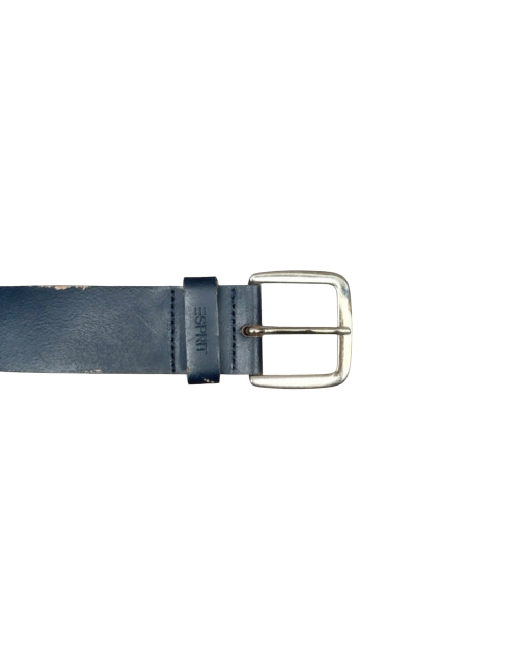 Vintage Esprit Navy Classic Leather Belt - 32W