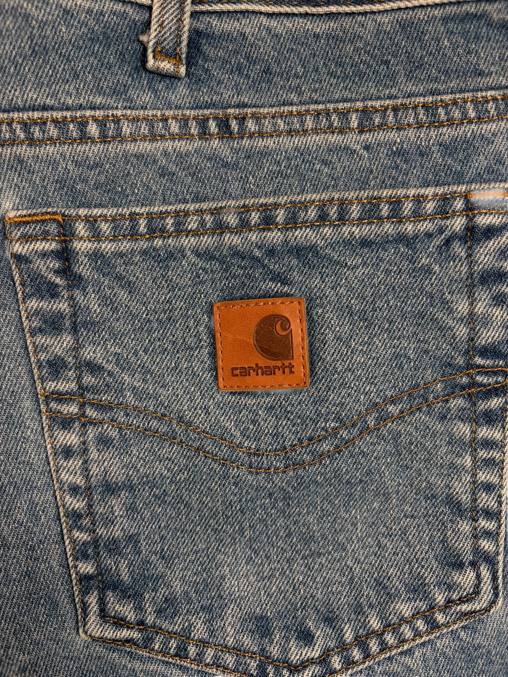 Carhartt Vintage Distressed Blue Jorts