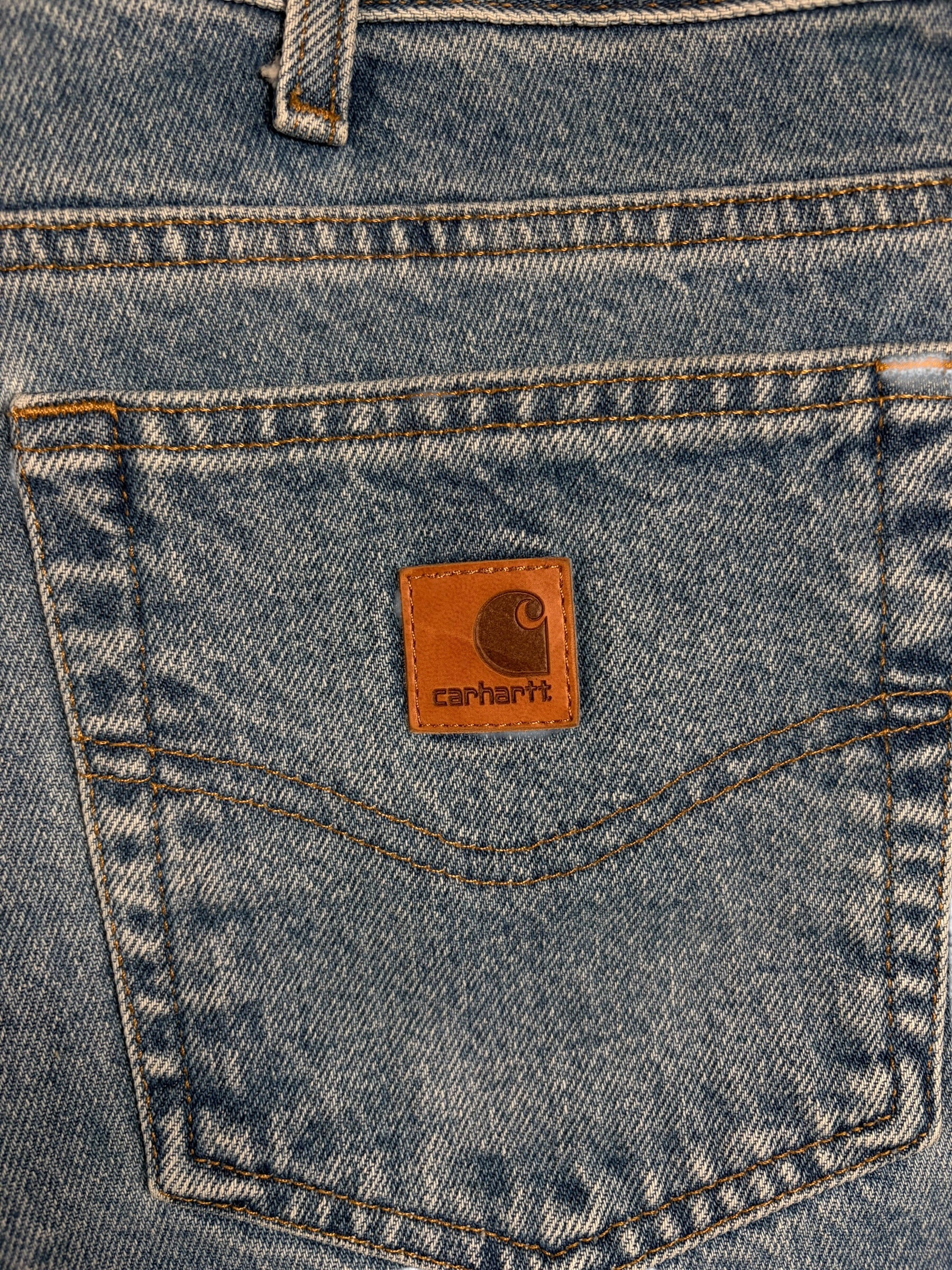 Carhartt Vintage Distressed Blue Jorts