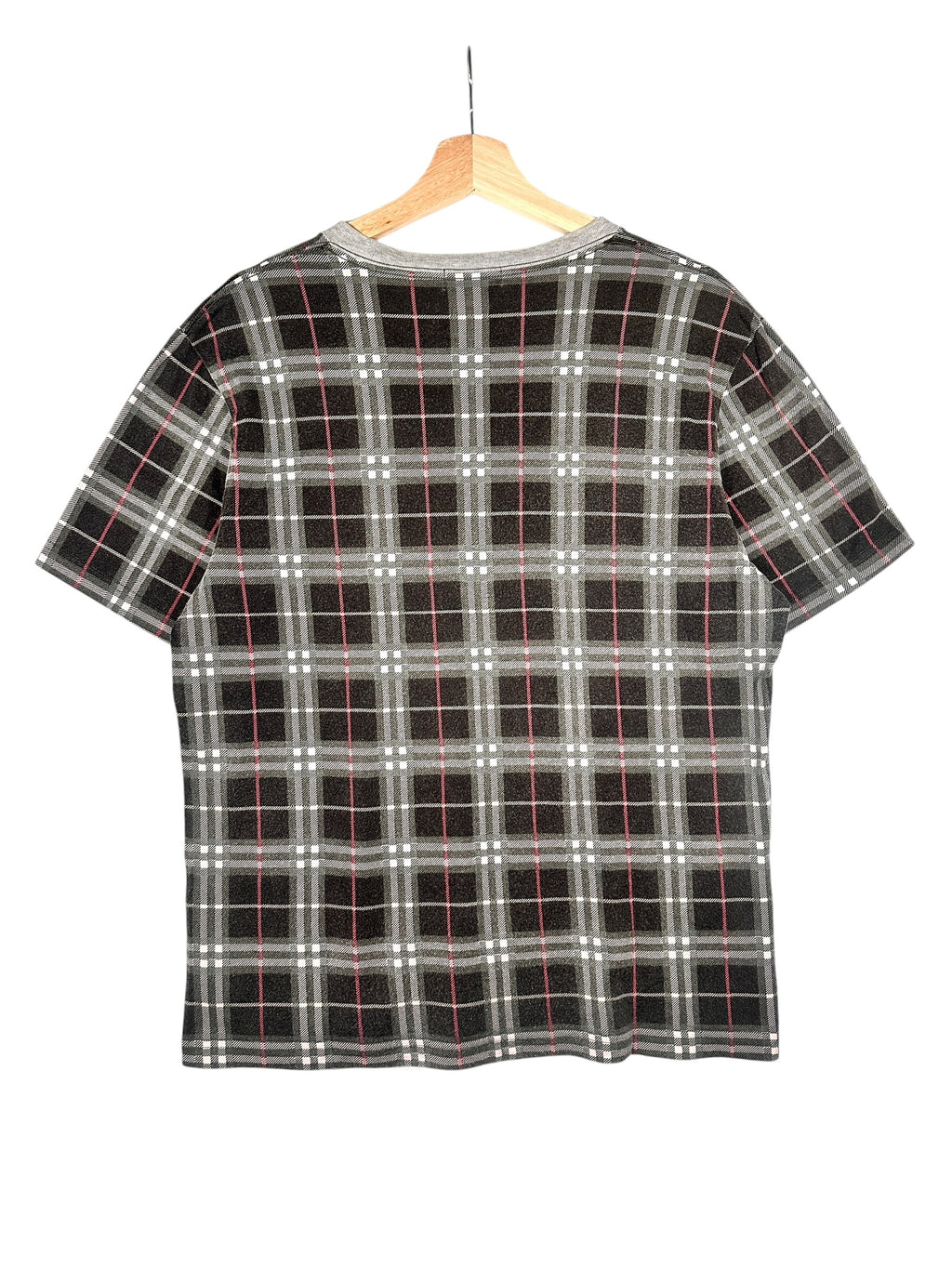 Burberry Vintage Blue Label Plaid Grey Tee