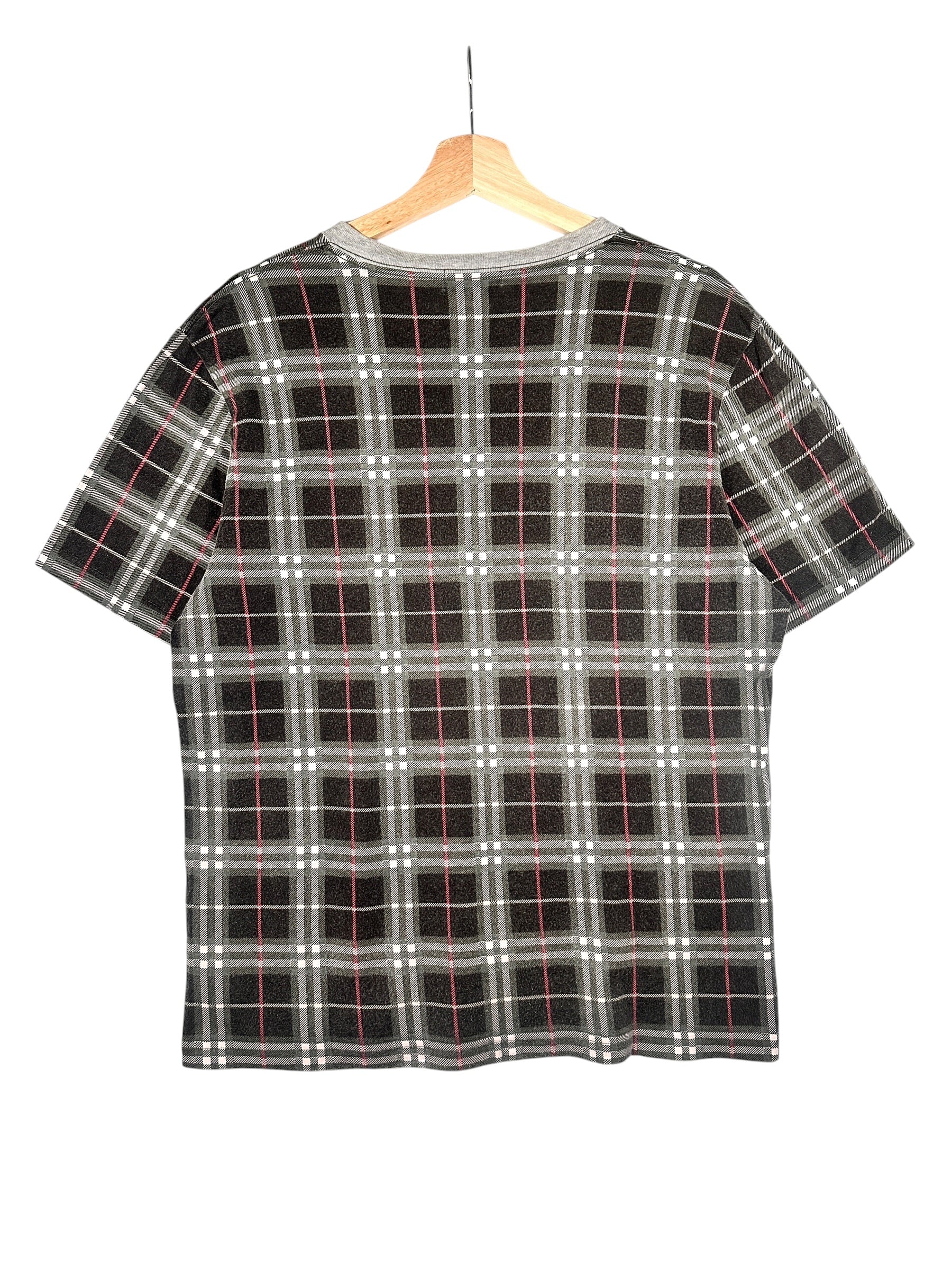 Burberry Vintage Blue Label Plaid Grey Tee