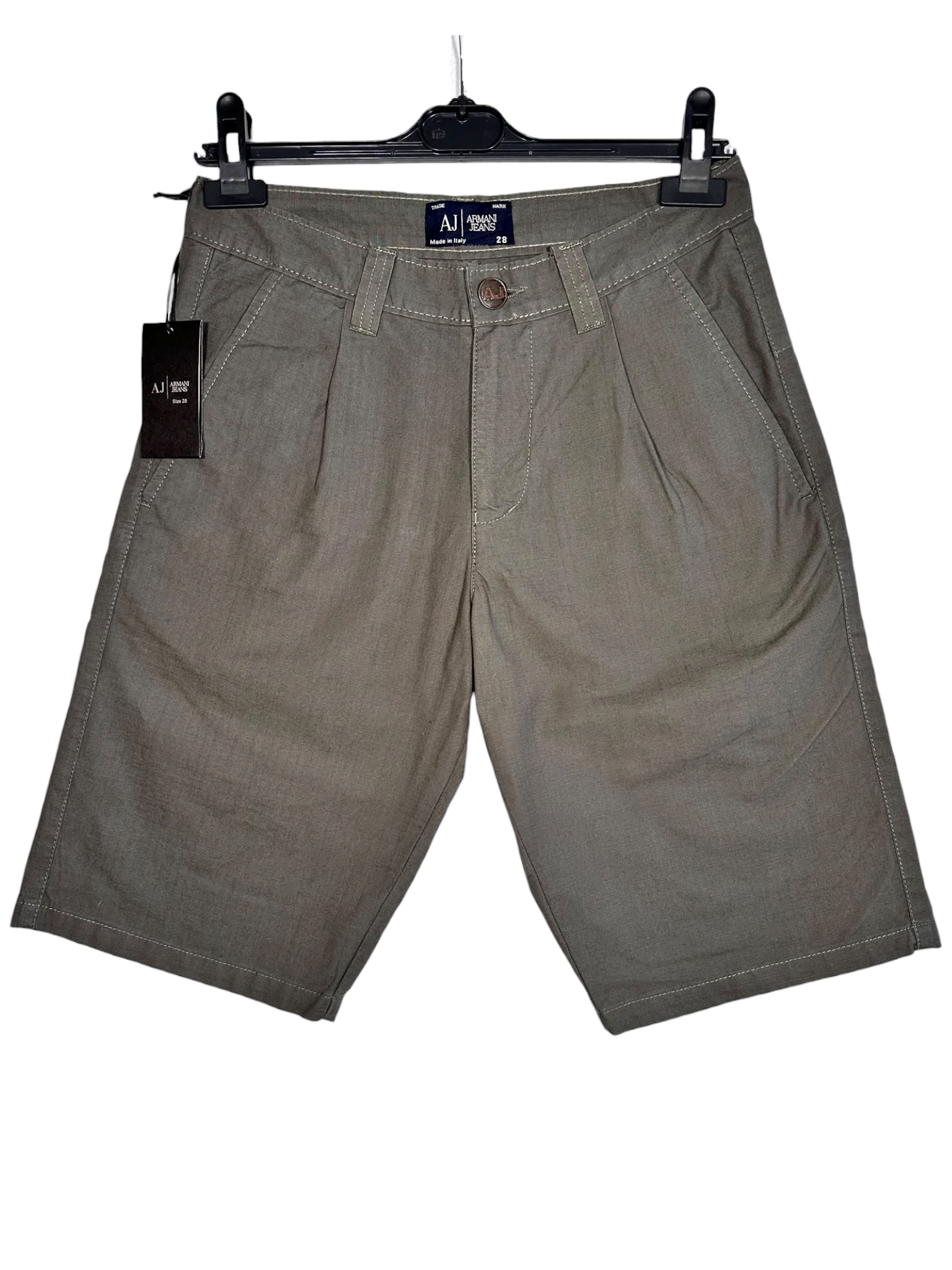 Vintage Armani Jeans Grey Tailored Chino Shorts