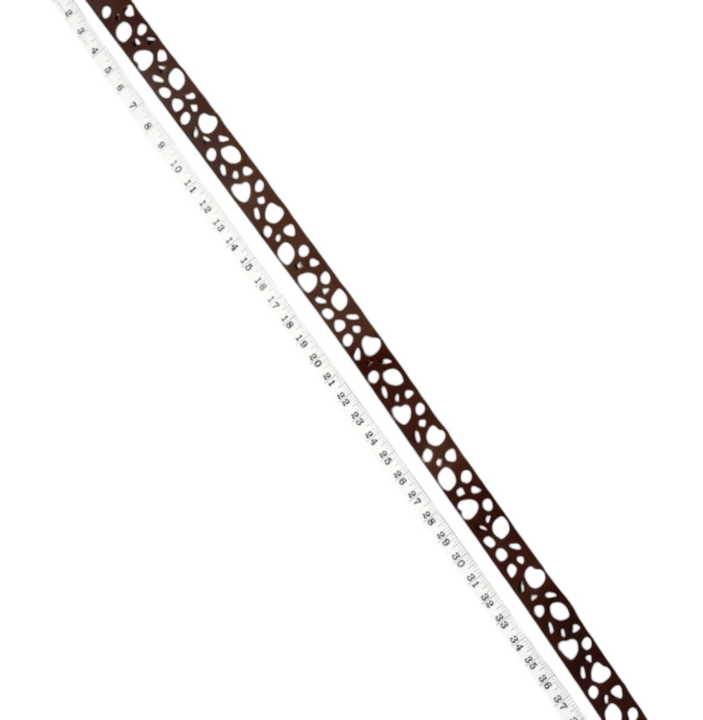 Vintage Brown Cut Out Statement Leather Belt