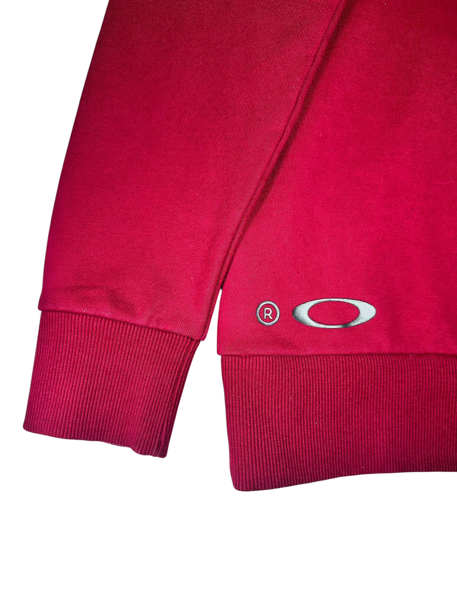 Oakley Burgundy & Black Logo Print Hoodie