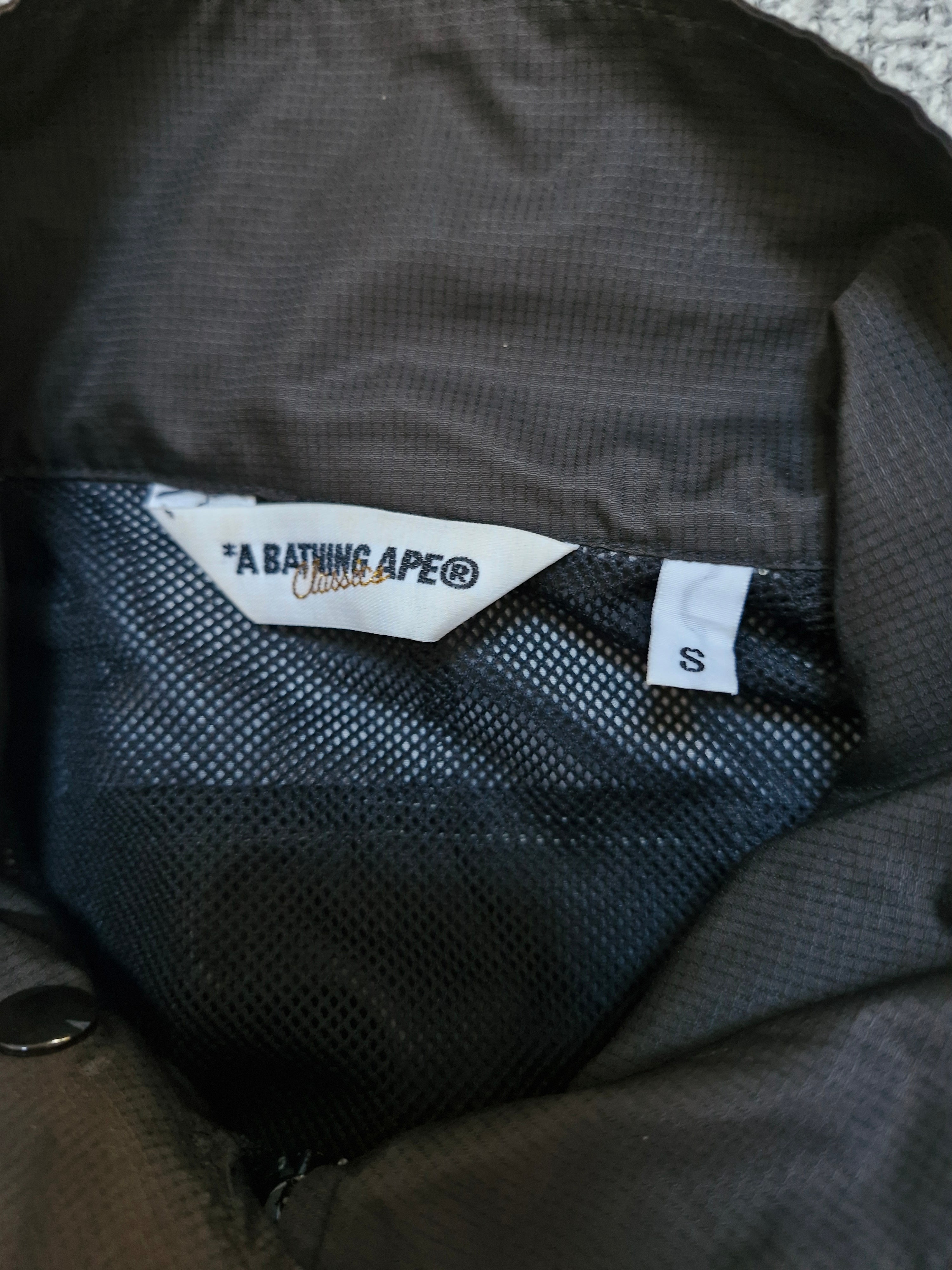 BAPE Vintage Black & Grey Panelled Technical Jacket